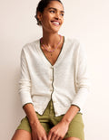 Maggie Leinenjacke mit V-Ausschnitt-Black