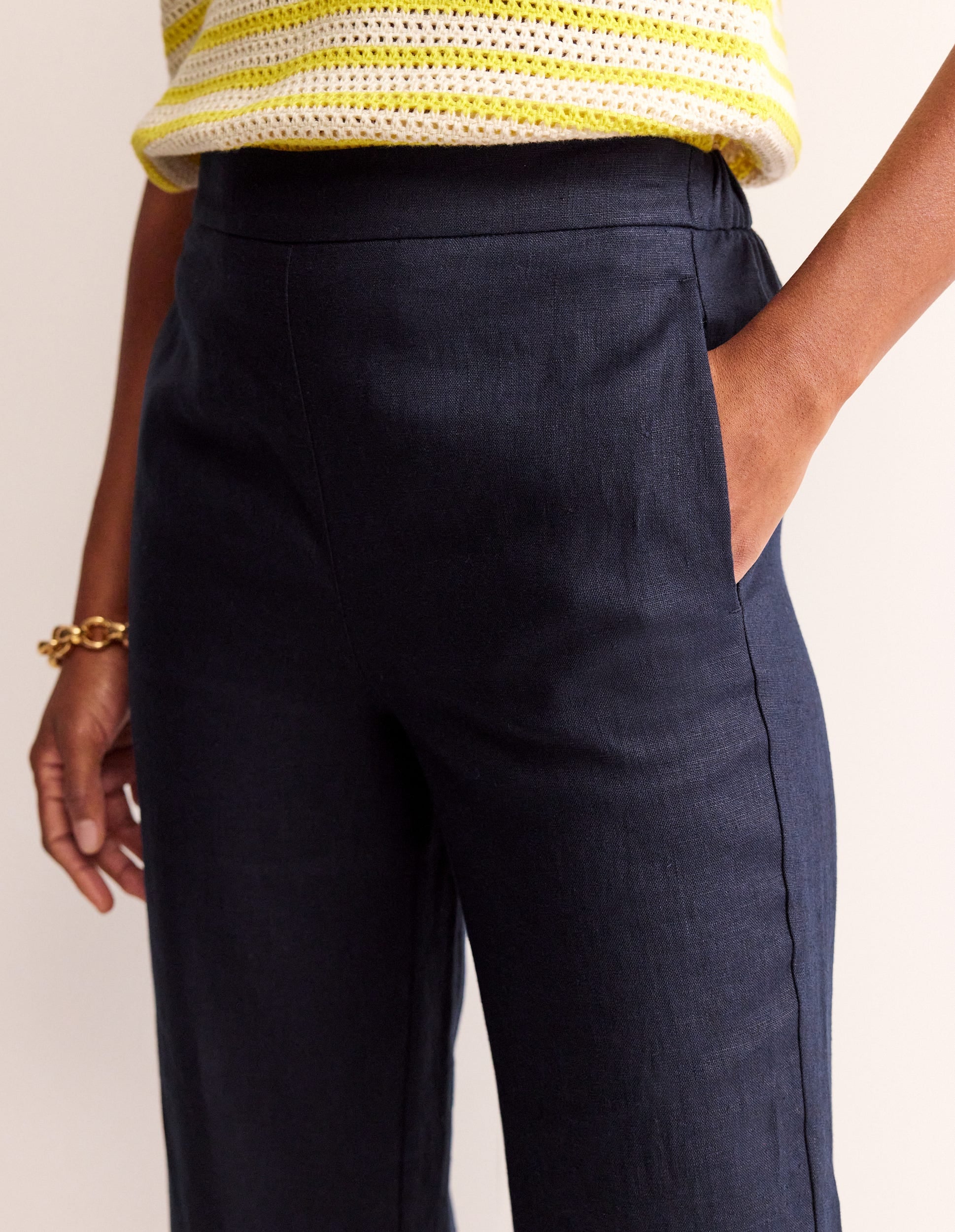 Hampstead Leinenhose-Marineblau-2