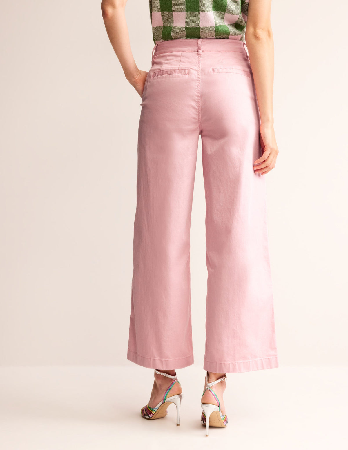 BARNSBURY CHINOHOSE MIT WEITEM BEIN-Rosé-3