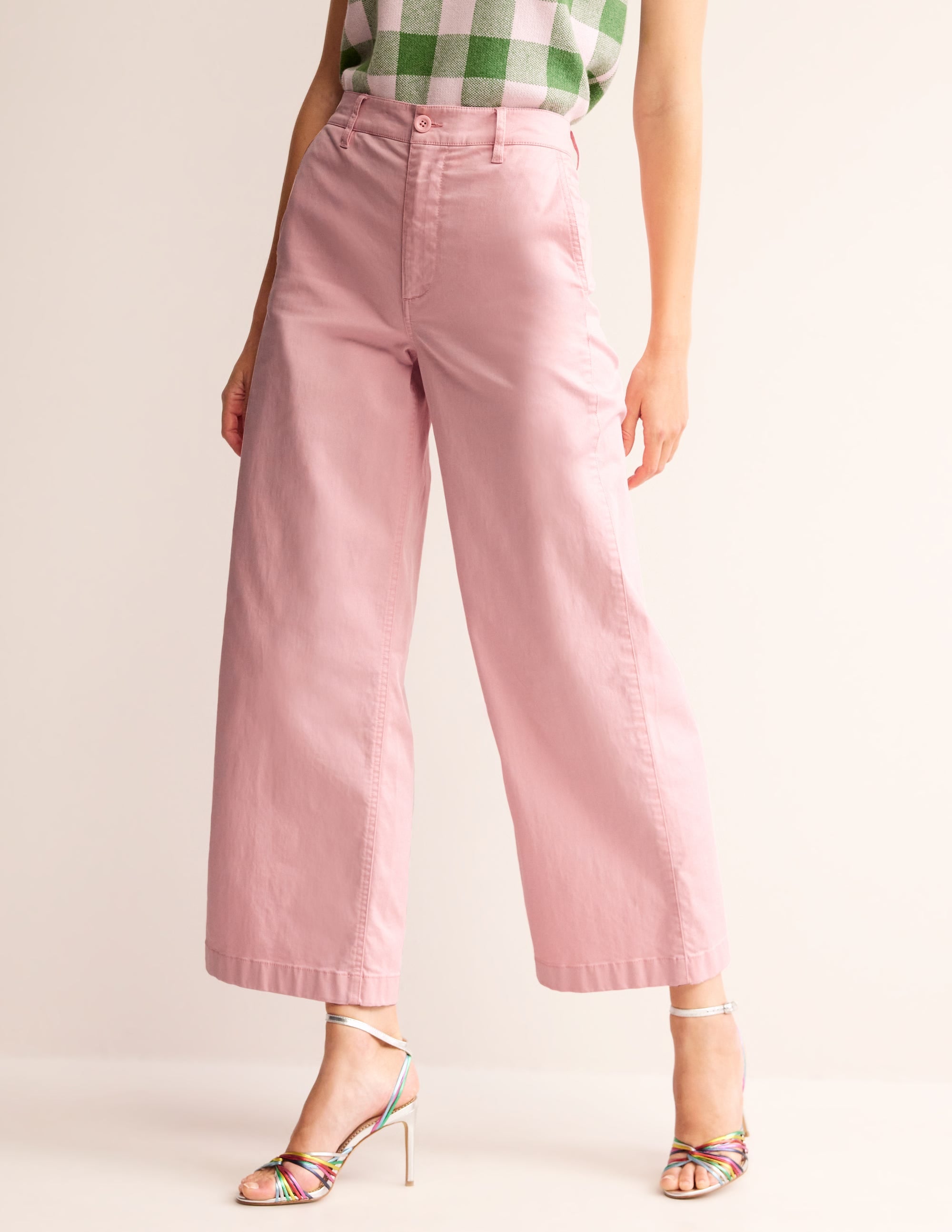 BARNSBURY CHINOHOSE MIT WEITEM BEIN-Rosé - Image 4