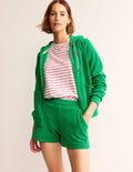 Frottee-Shorts-Grünes Tamburin