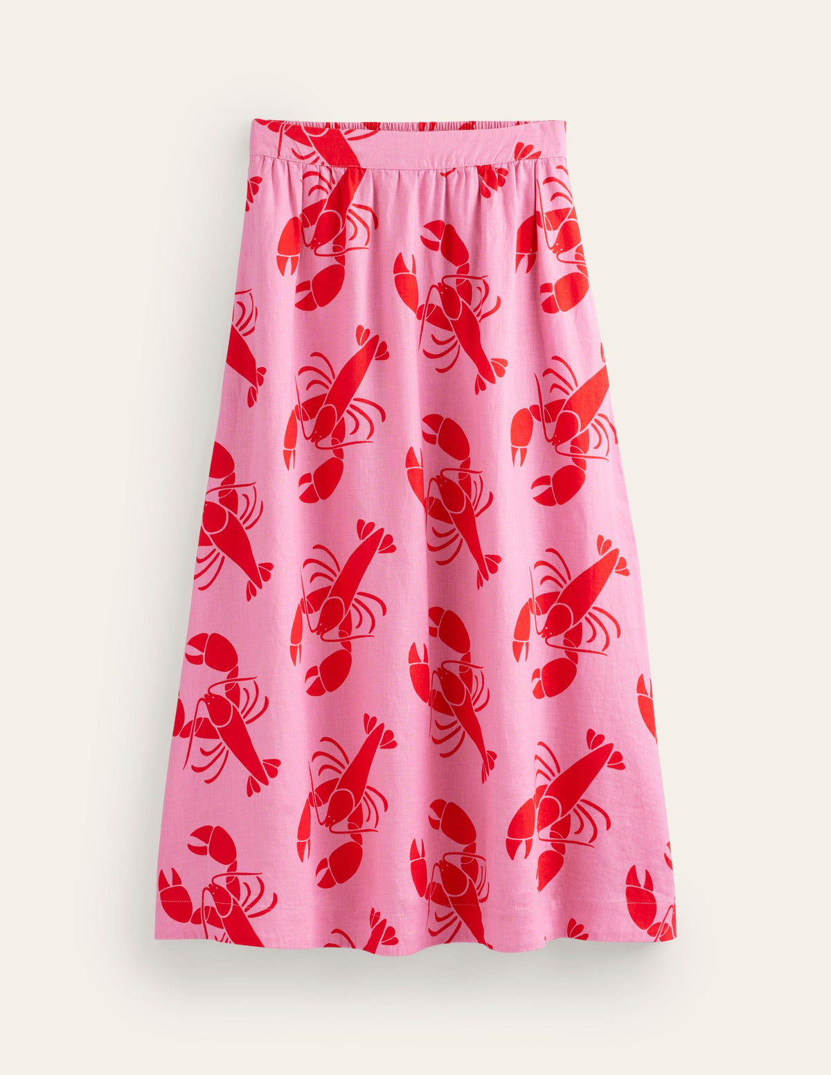 Florence Leinenrock-Kaschmir Rose, Hummer-6