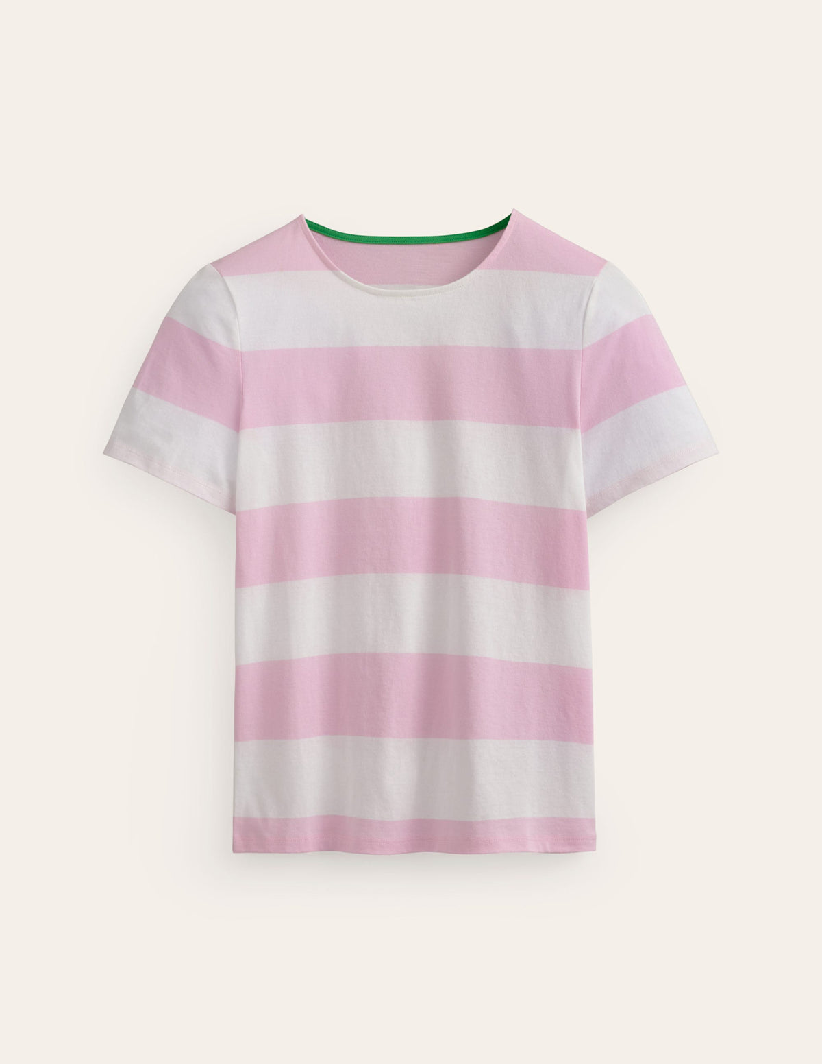 Bea Breton-Shirt mit kurzen Ärmeln-Rosa Breite Streifen - Image 5