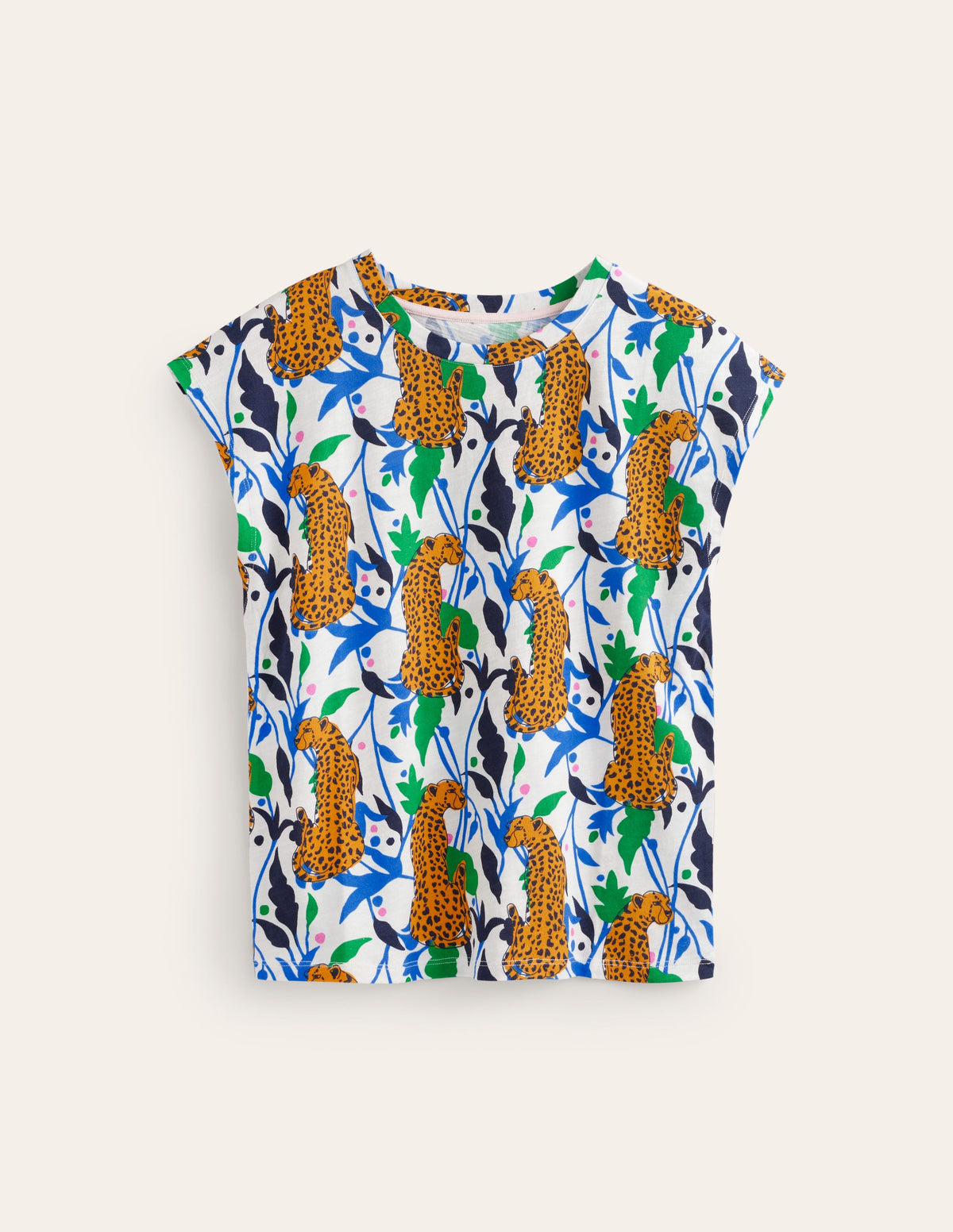 T-shirt Louisa flammé et imprimé-Multi, motif Leopard Vine - Image 5