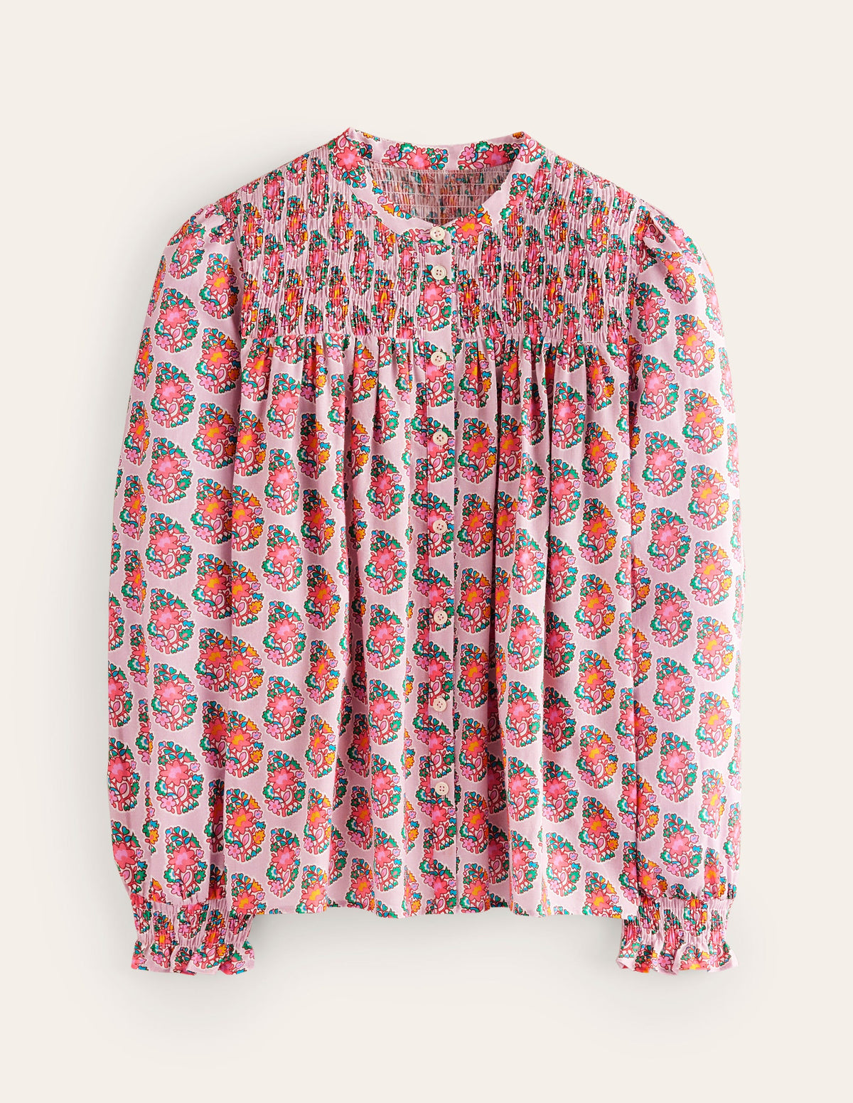Helena Baumwoll-Bluse-Duftende Lilie, Paisley-5