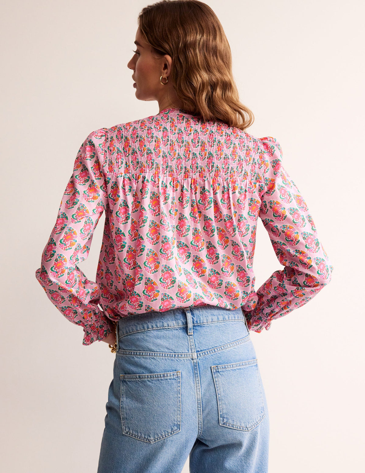 Helena Baumwoll-Bluse-Duftende Lilie, Paisley-3