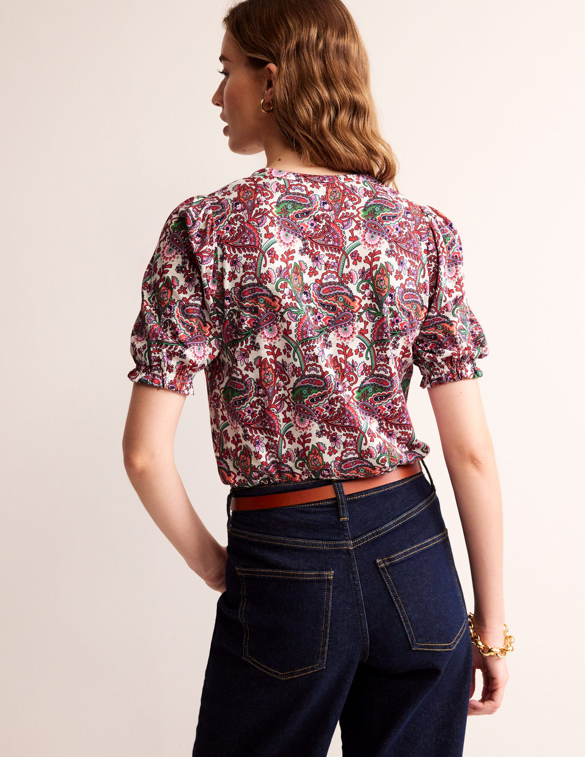 Dolly Jerseyhemd mit Puffärmeln-Bunt, Fantastisch-3