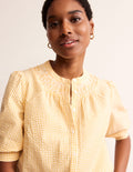 Ada Seersucker Top-Sweet Honeycomb Gingham