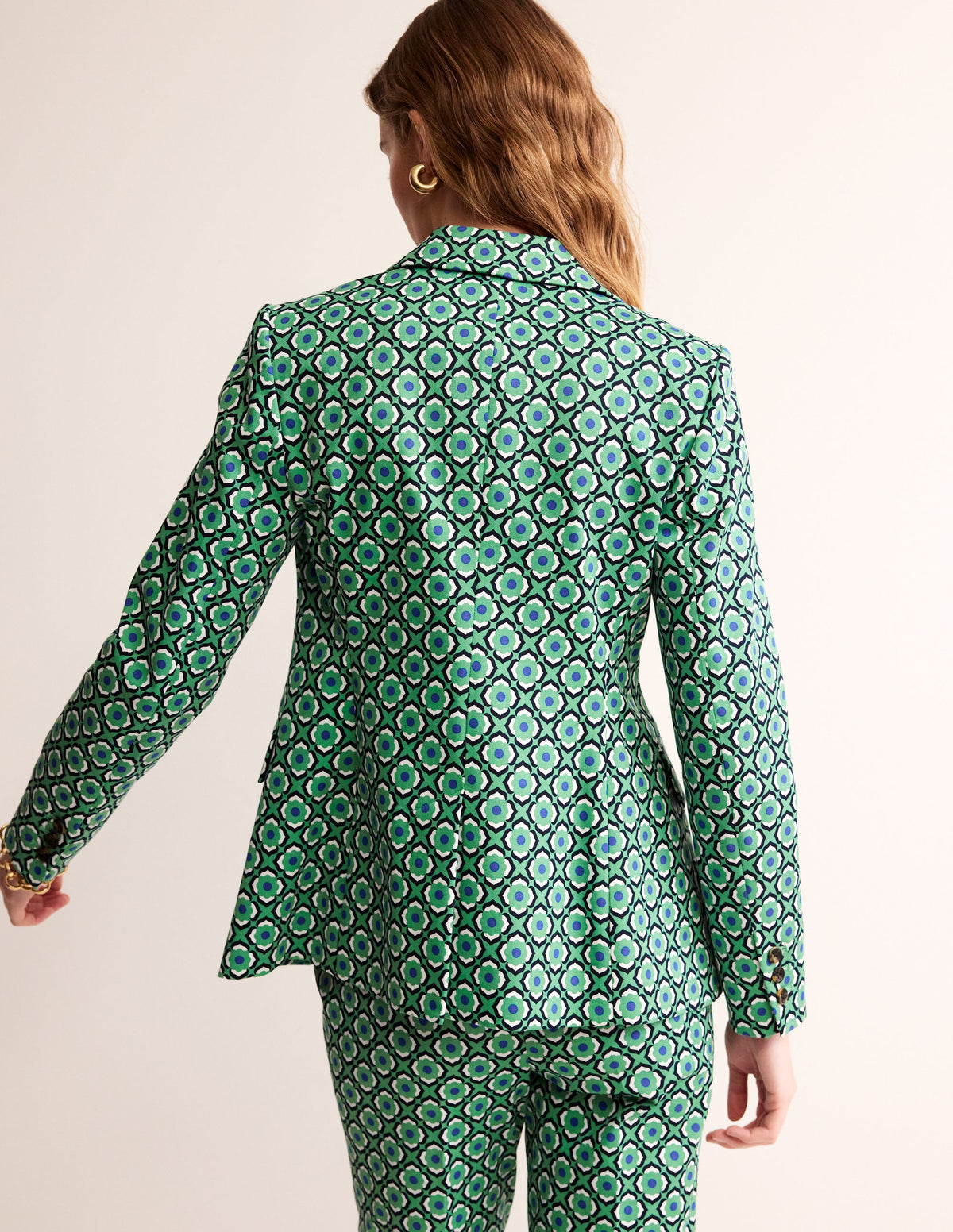 Marylebone Blazer aus Bi-Stretch-Ming-Grün, Geo Frucht-3