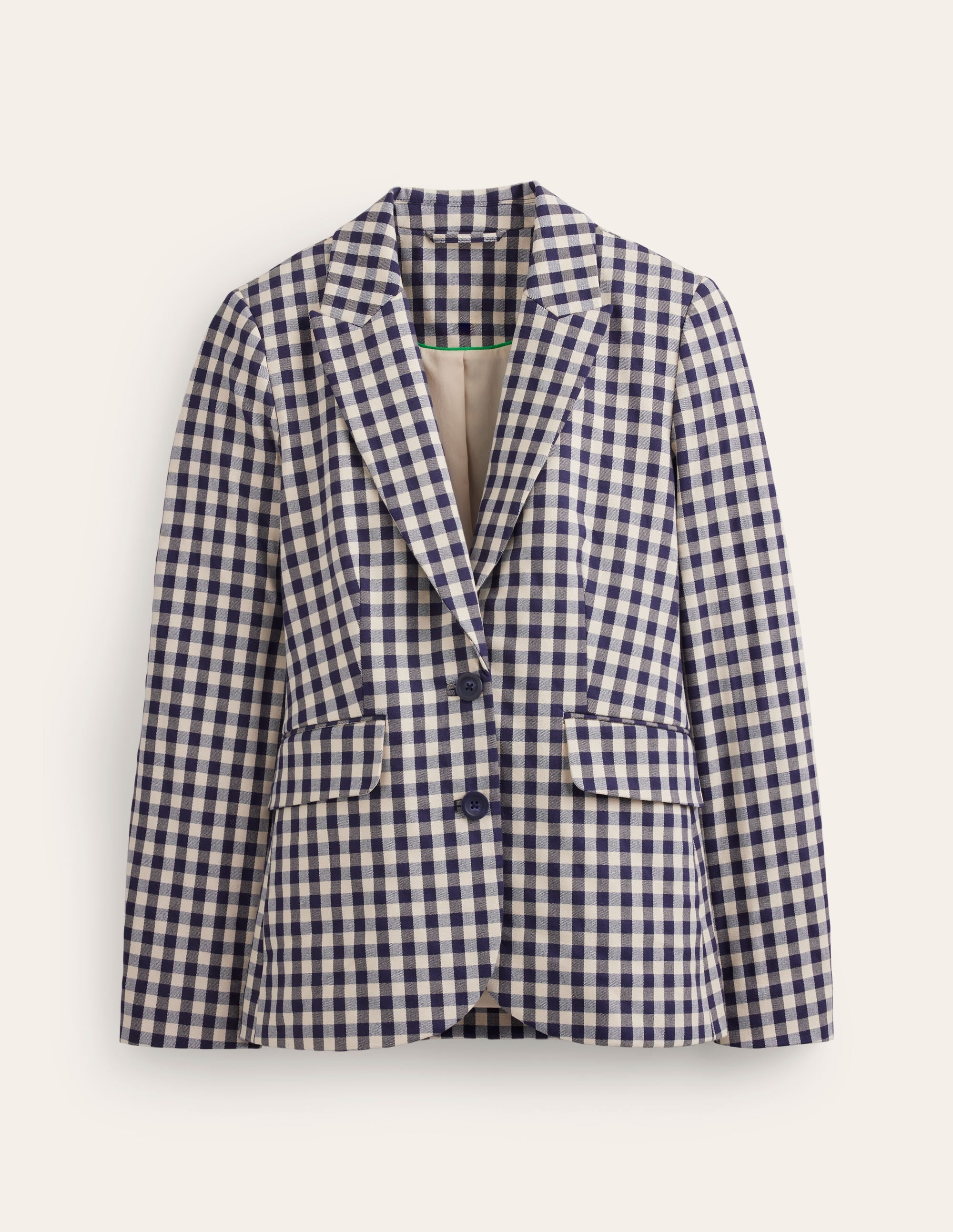 Blazer Marylebone en bi-Stretch-Vichy - Image 5