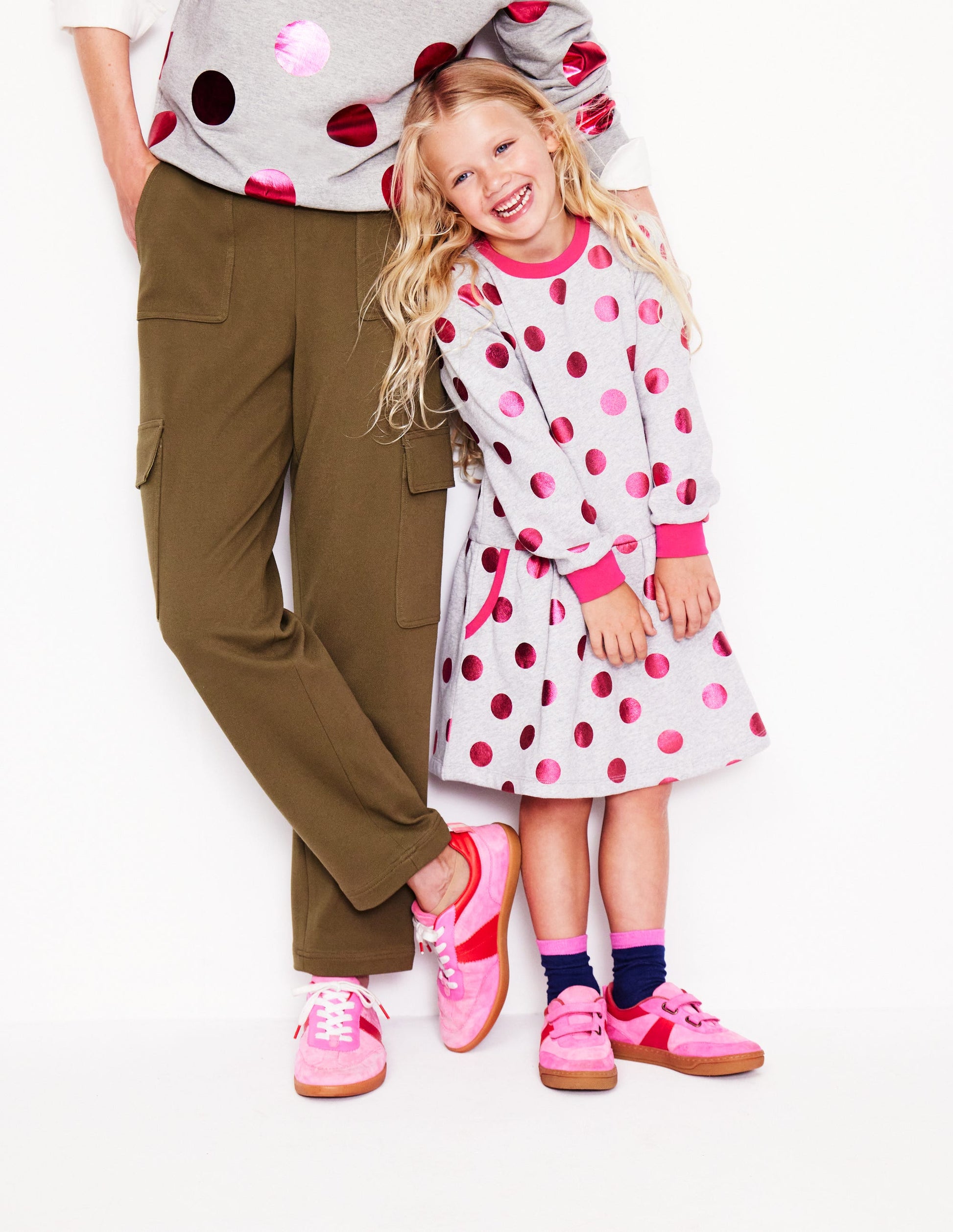 Erin Retro Tennis Trainers-Pink Colourblock-7