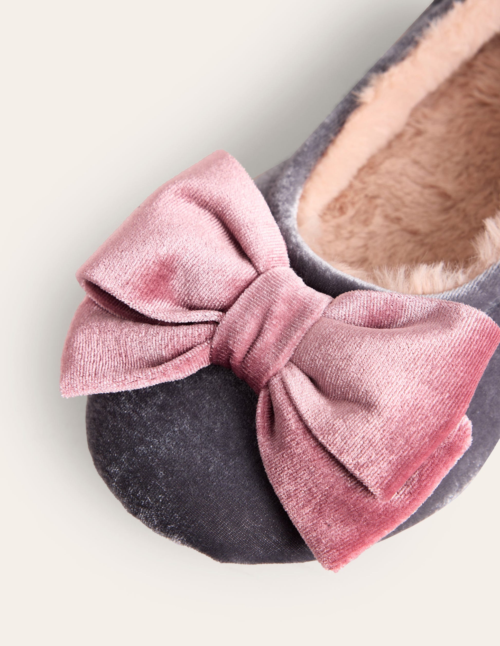 Chaussons à nœuds-Anthracite chiné-4