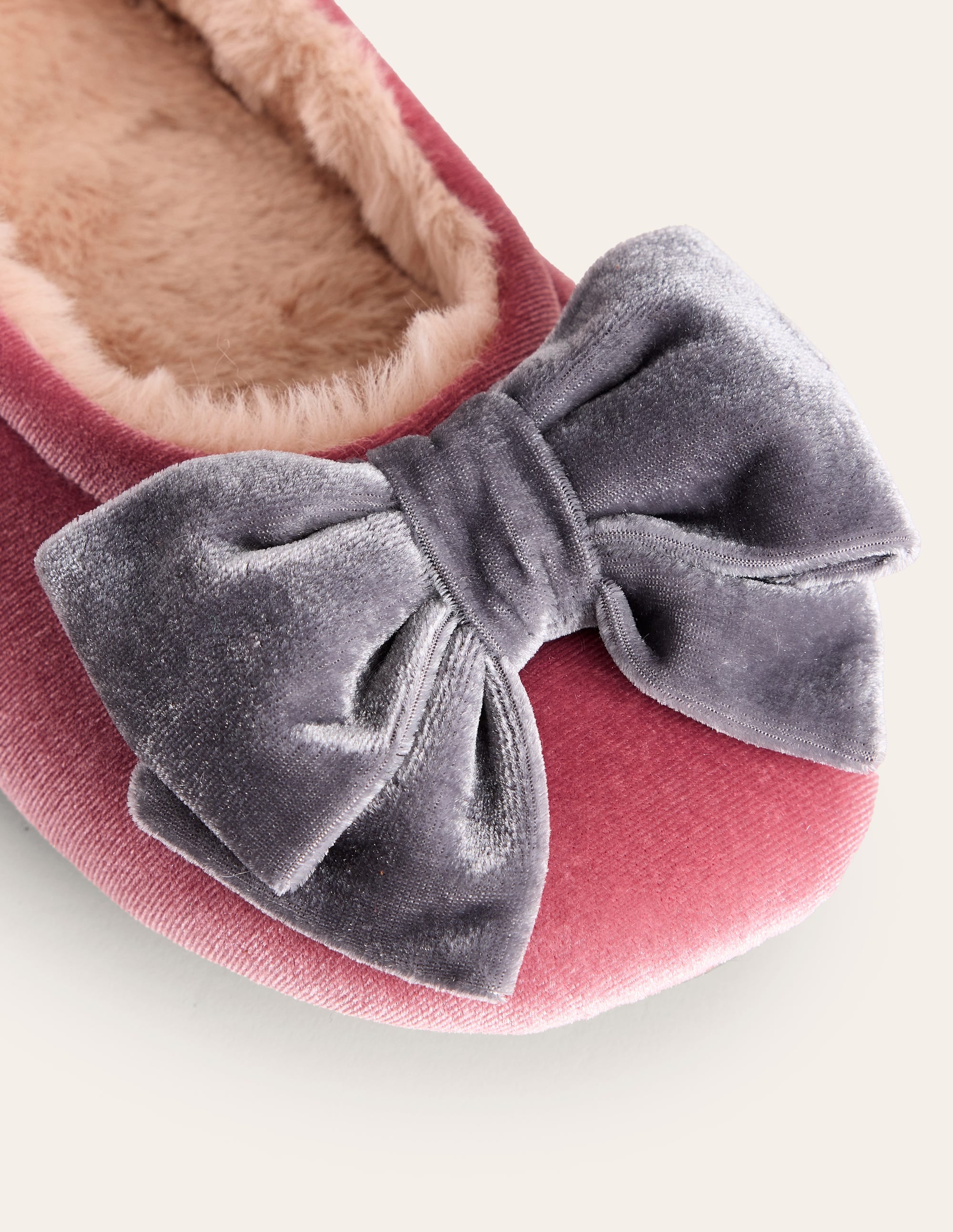 Slipper mit Schleife-Blasspink - Image 4