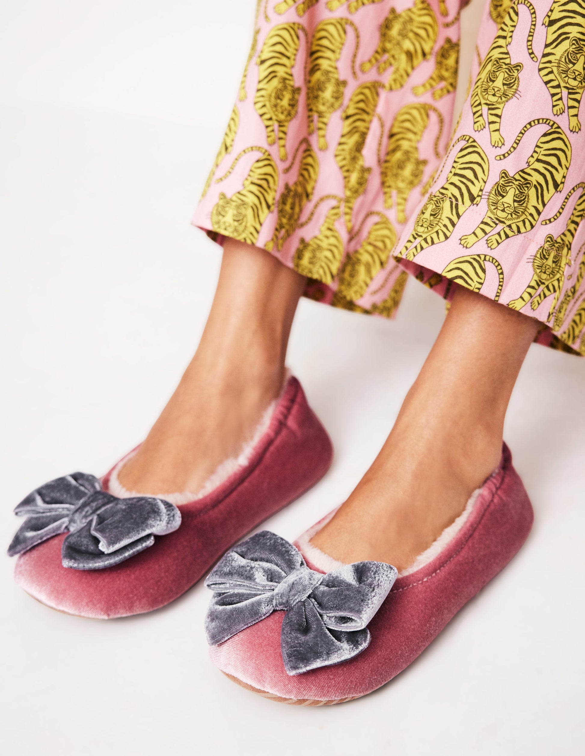 Slipper mit Schleife-Blasspink-1