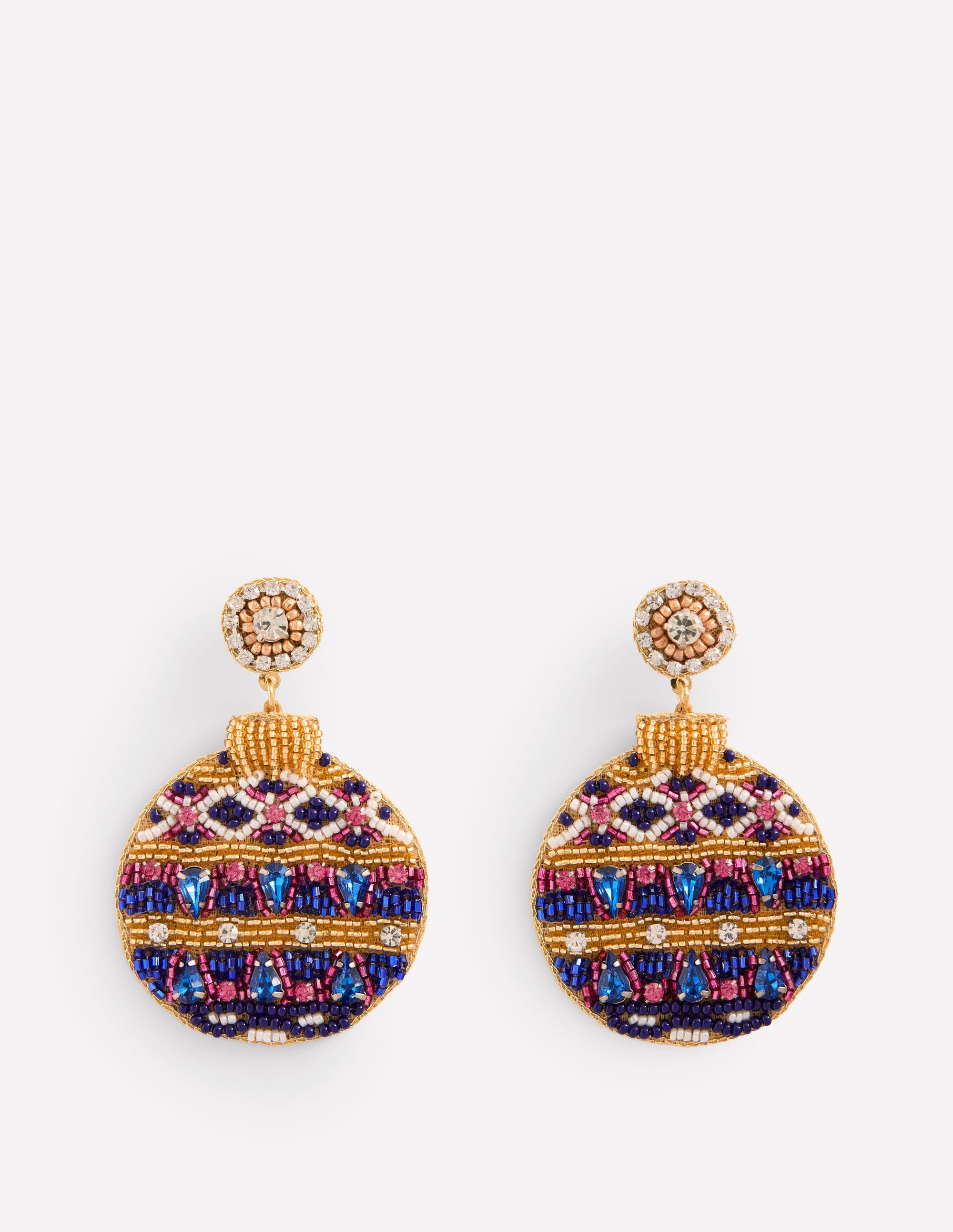 Novelty Christmas Earrings-Bauble - Image 2