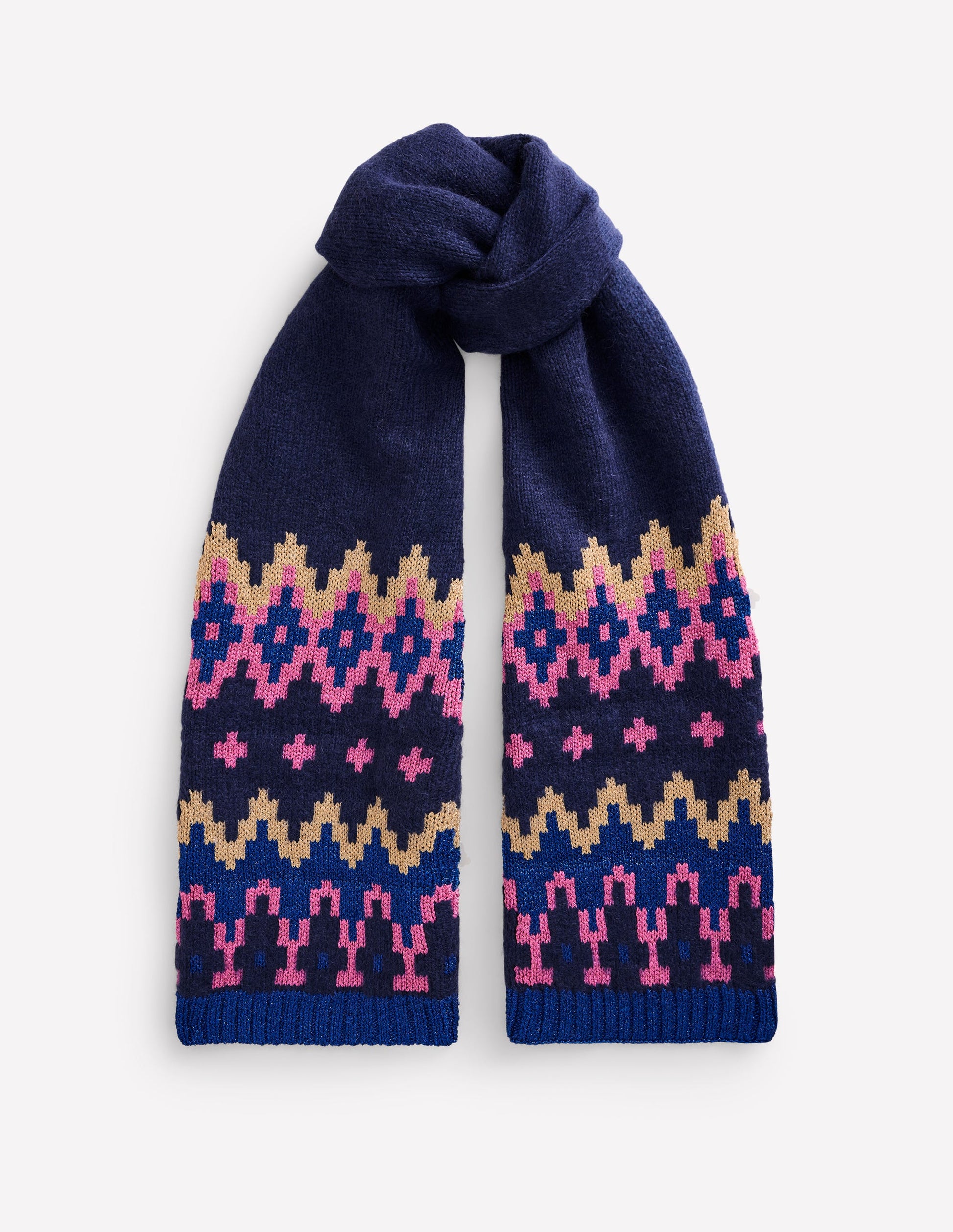 Dicker Fair-Isle-Schal-Aqua Marine Marl-2