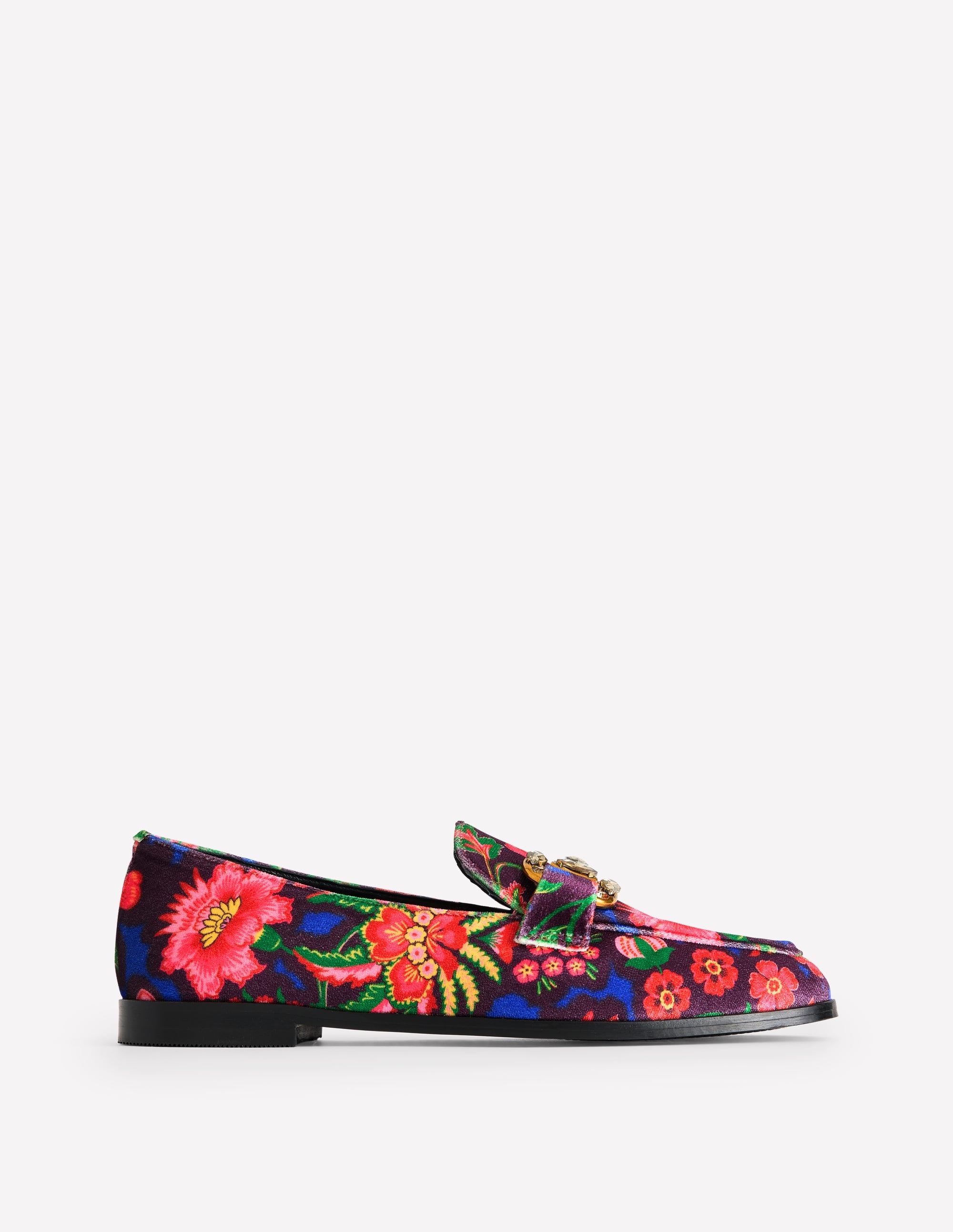 Iris Loafer mit Schmucksteinen und Trensendetail-Black - Image 2