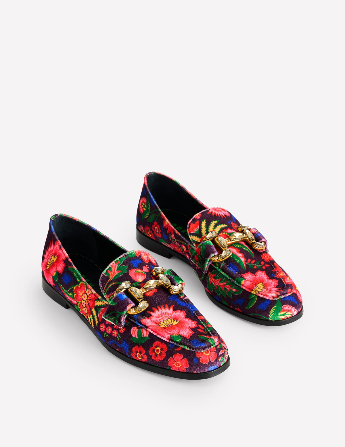 Iris Loafer mit Schmucksteinen und Trensendetail-Black - Image 3