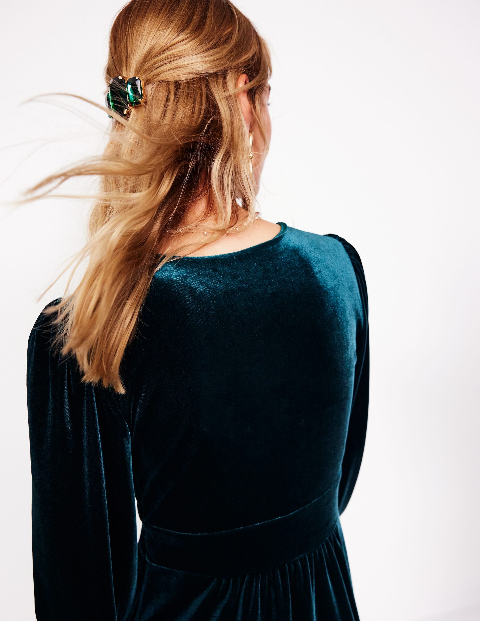 Haarspange mit großem Schmuckstein-Aquamarine - Image 1