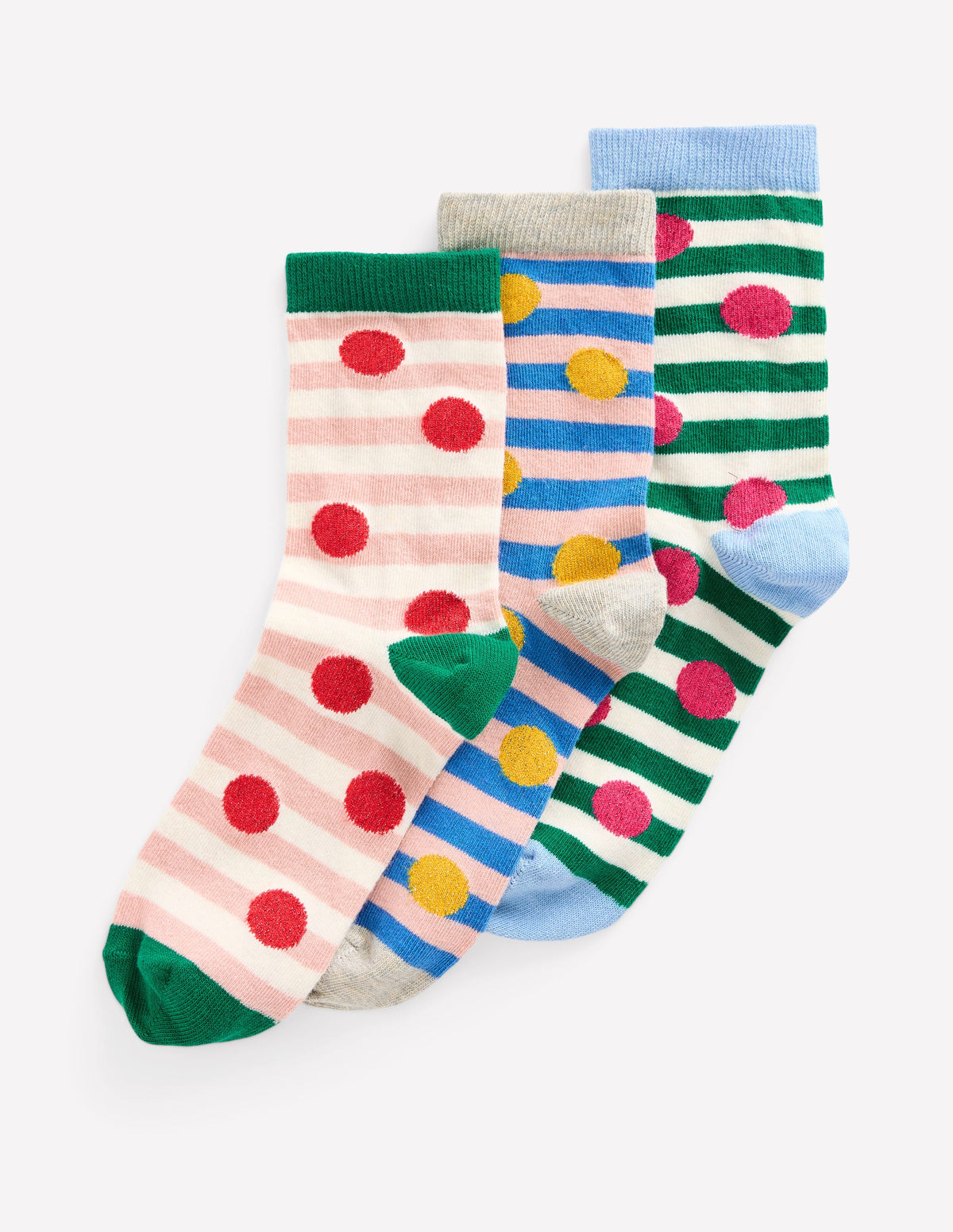 Glitzersocken im 3er-Pack-Gepunktete Socken - Image 2