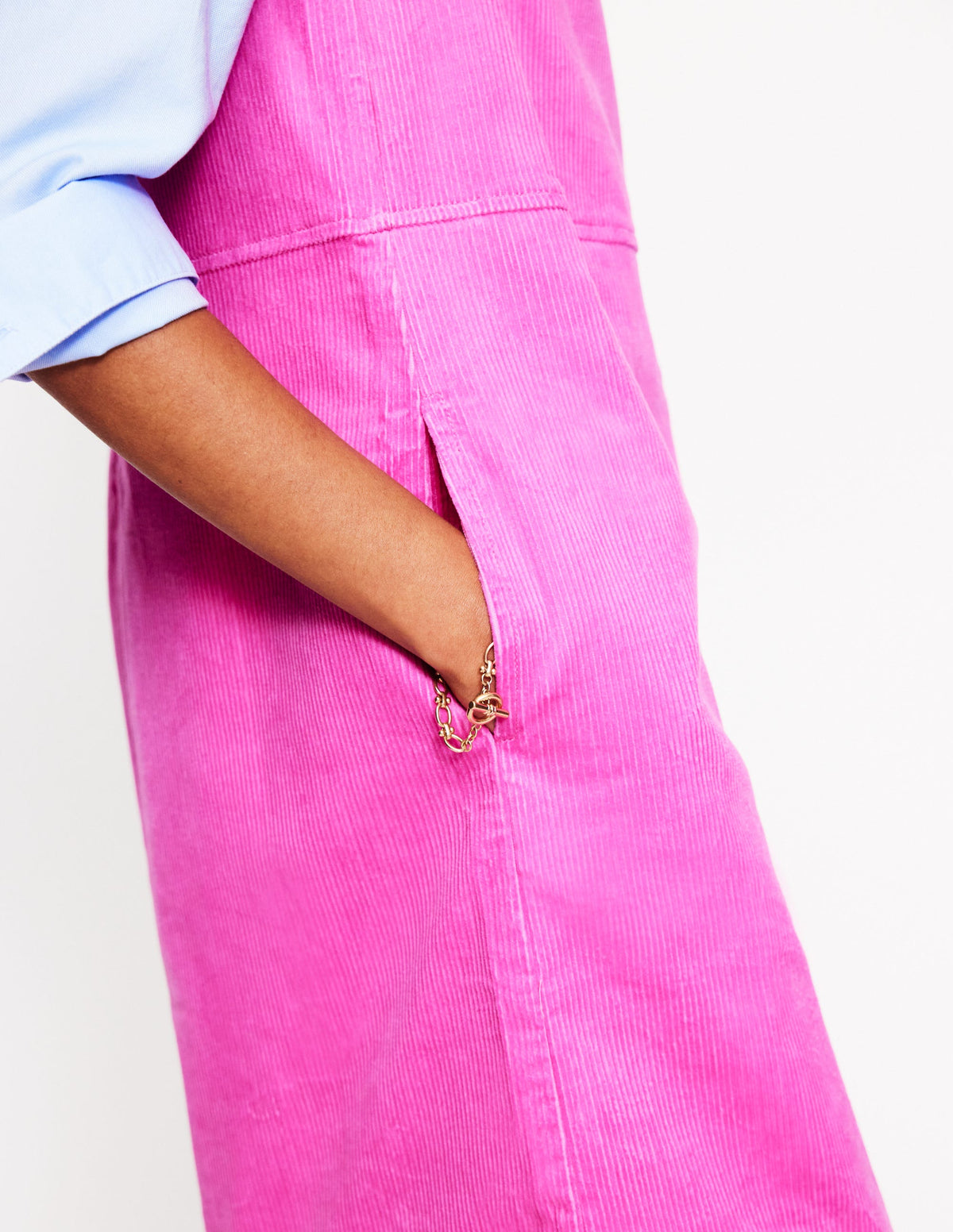 Pia Cord-Etuikleid-Magenta - Image 2