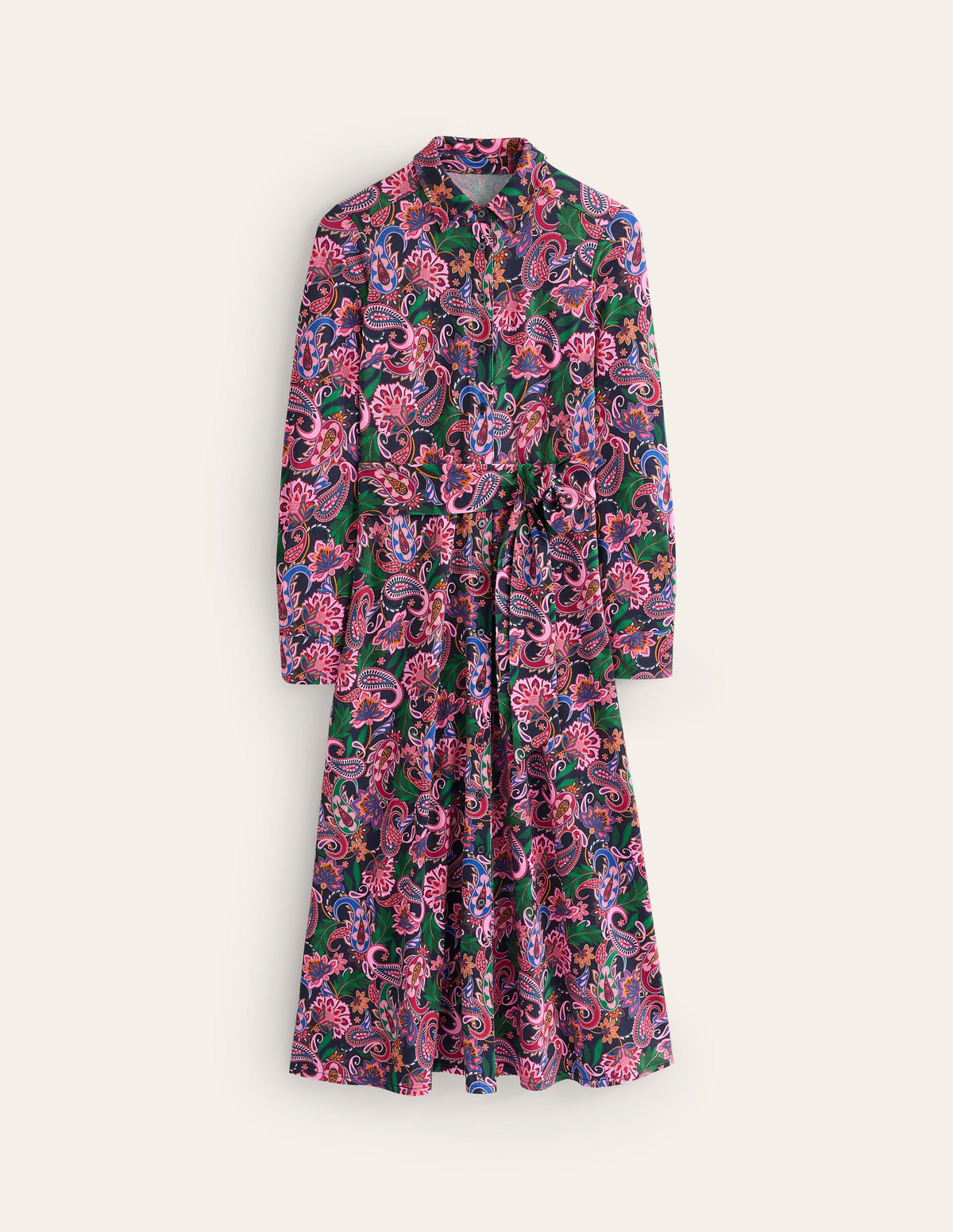 Robe-chemise Marcia en jersey-Multi, motif Paisley Fusion - Image 6