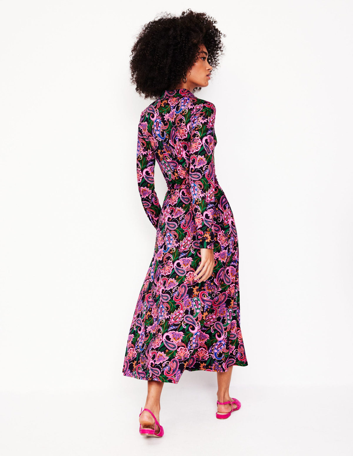 Robe-chemise Marcia en jersey-Multi, motif Paisley Fusion-3