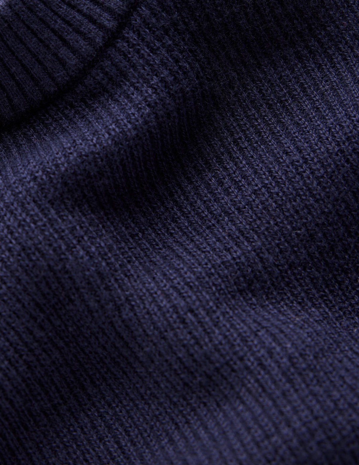 Strickkleid mit Knöpfen an der Schulter-Marineblau - Image 6