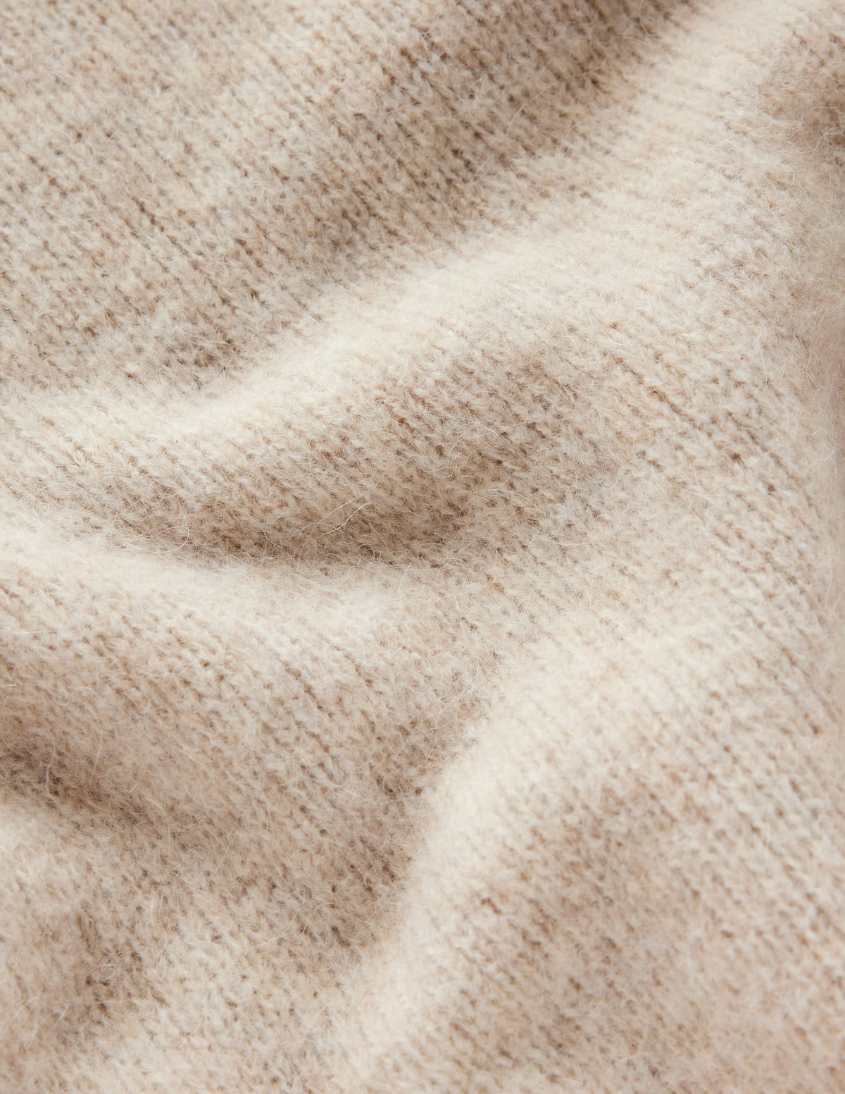 Rosemary Lockerer, flauschiger Pullover-Beige Meliert-7