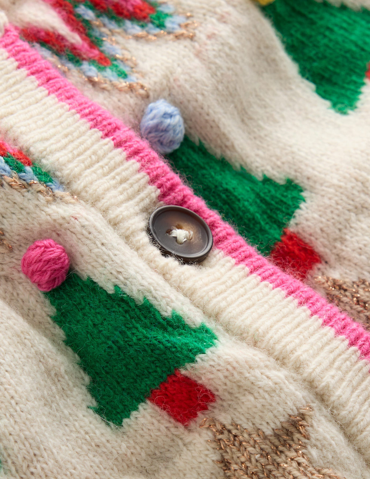 Edie Fair-Isle-Strickjacke-Beige Meliert, Fa La La-8