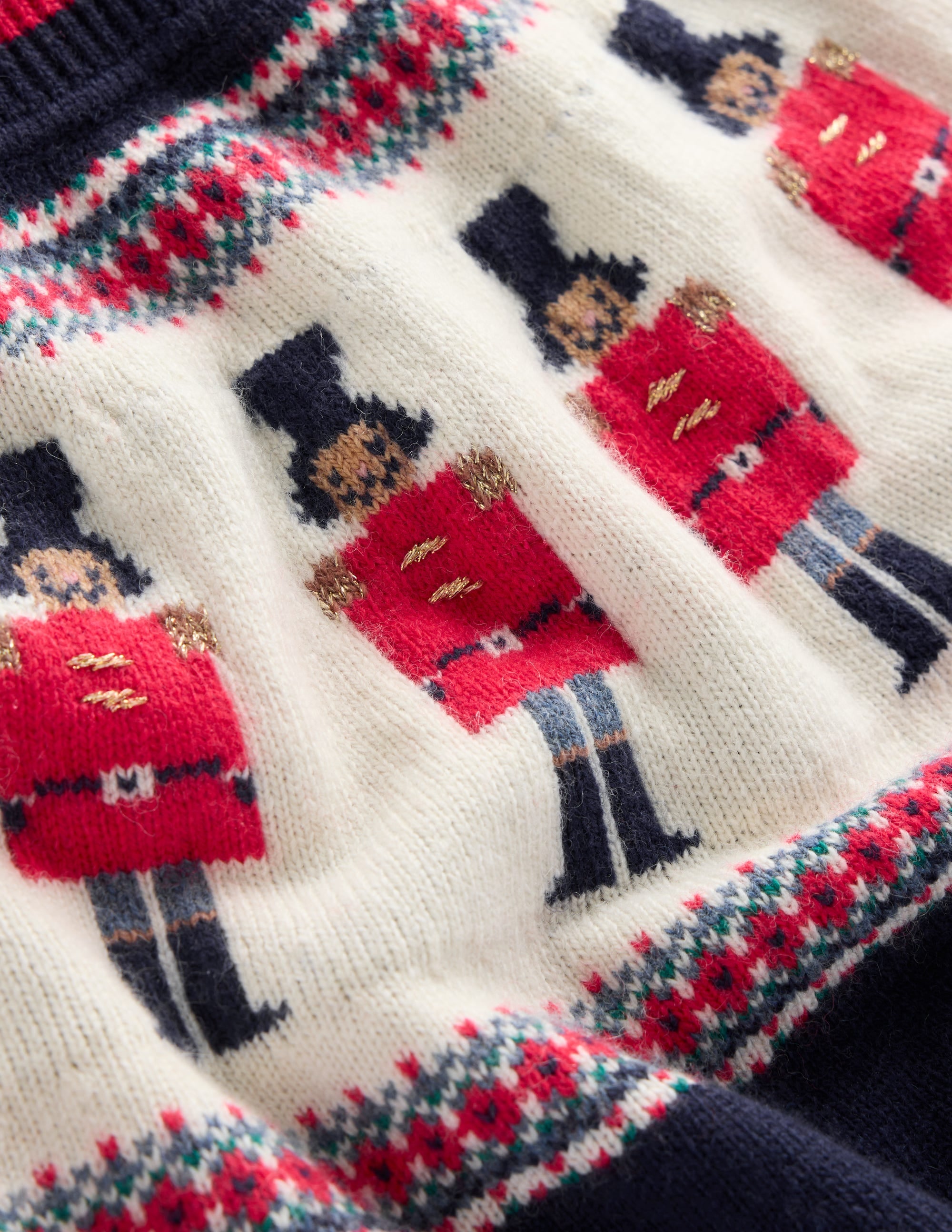 Edie Fair-Isle-Pullover-Marineblau, Soldaten - Image 9
