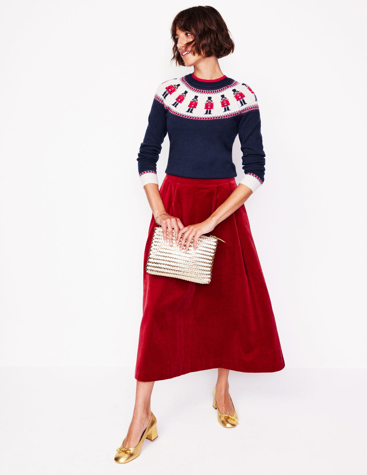 Edie Fair-Isle-Pullover-Marineblau, Soldaten - Image 4