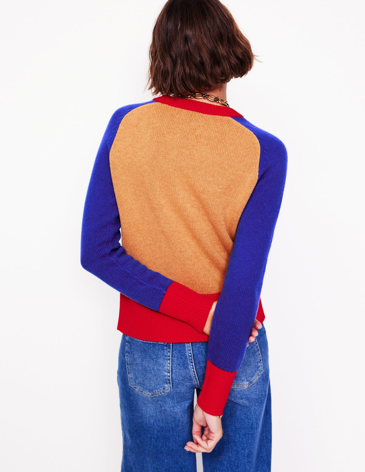 Olivia Merino-Pullover-Graubraun Meliert - Image 3