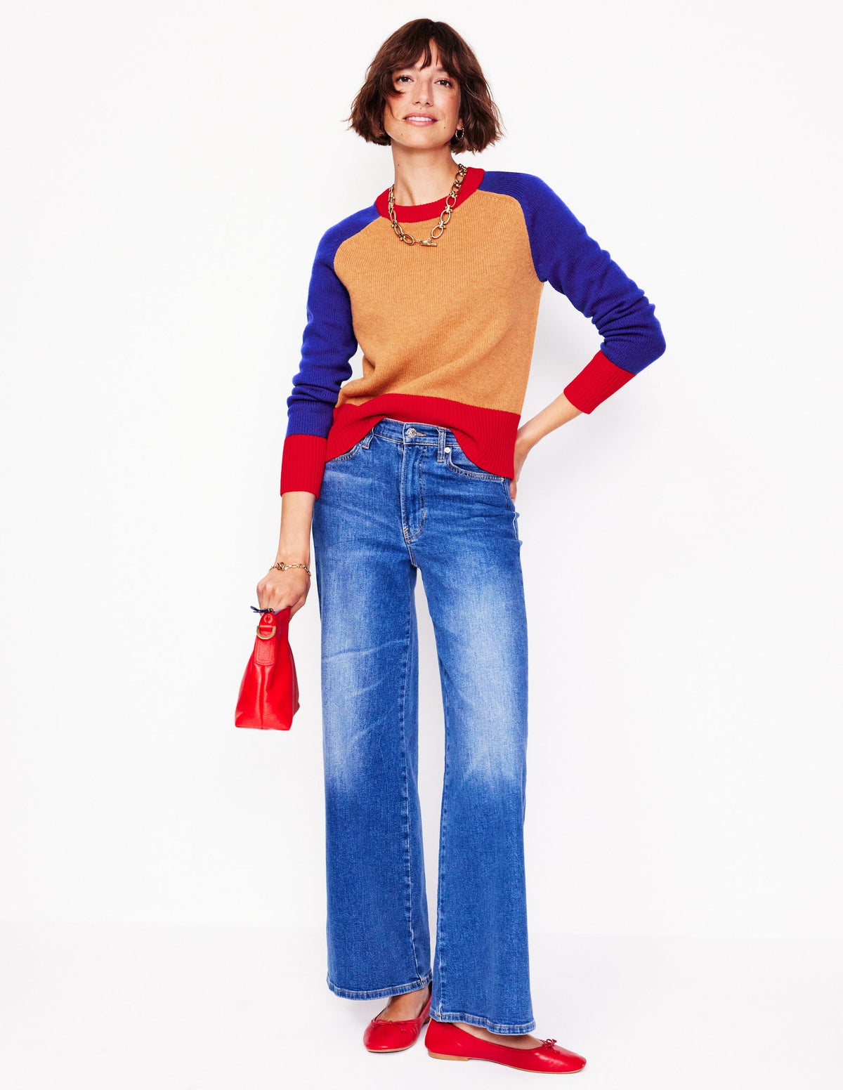 Olivia Merino-Pullover-Graubraun Meliert - Image 4