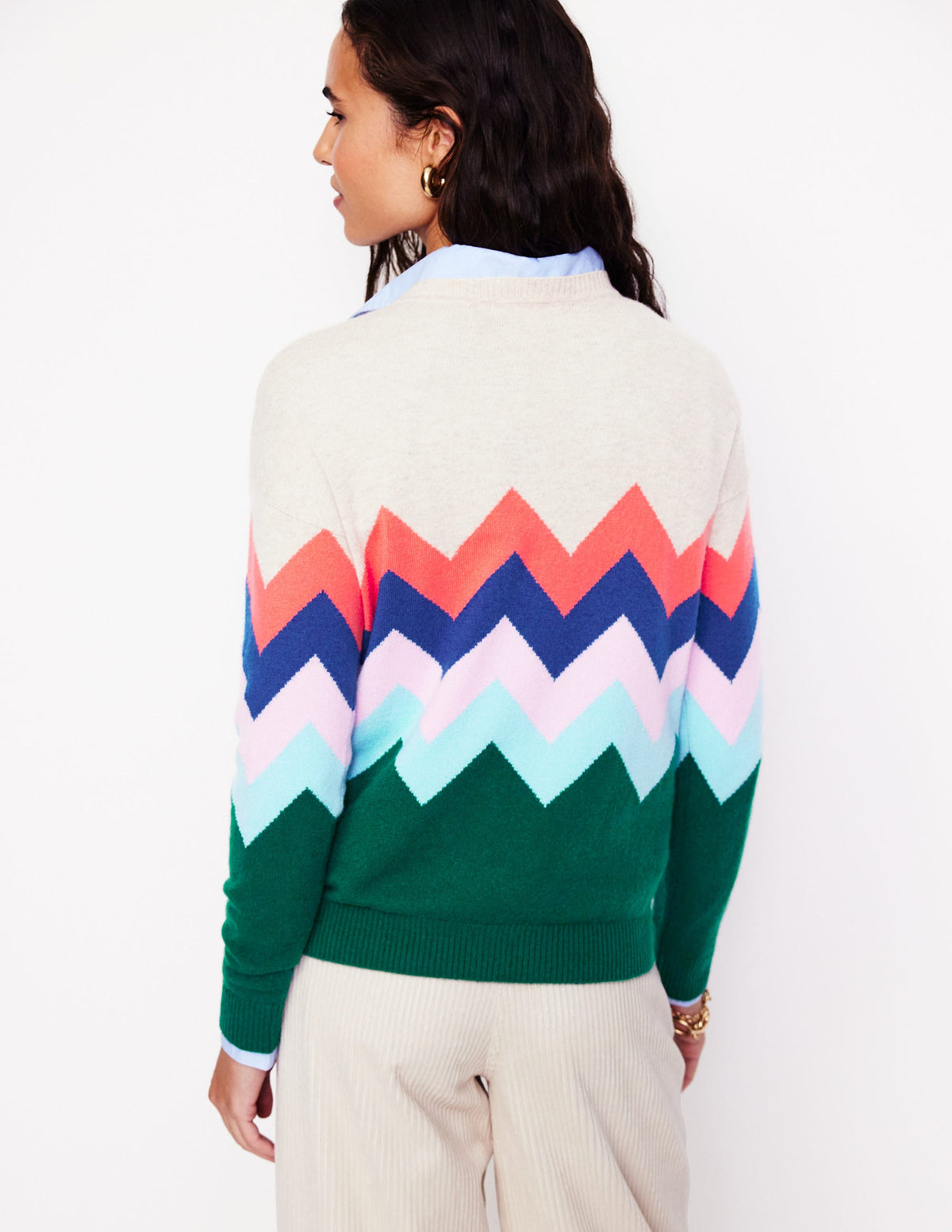 Lydia Kaschmirpullover-Bunt, Zickzack-3