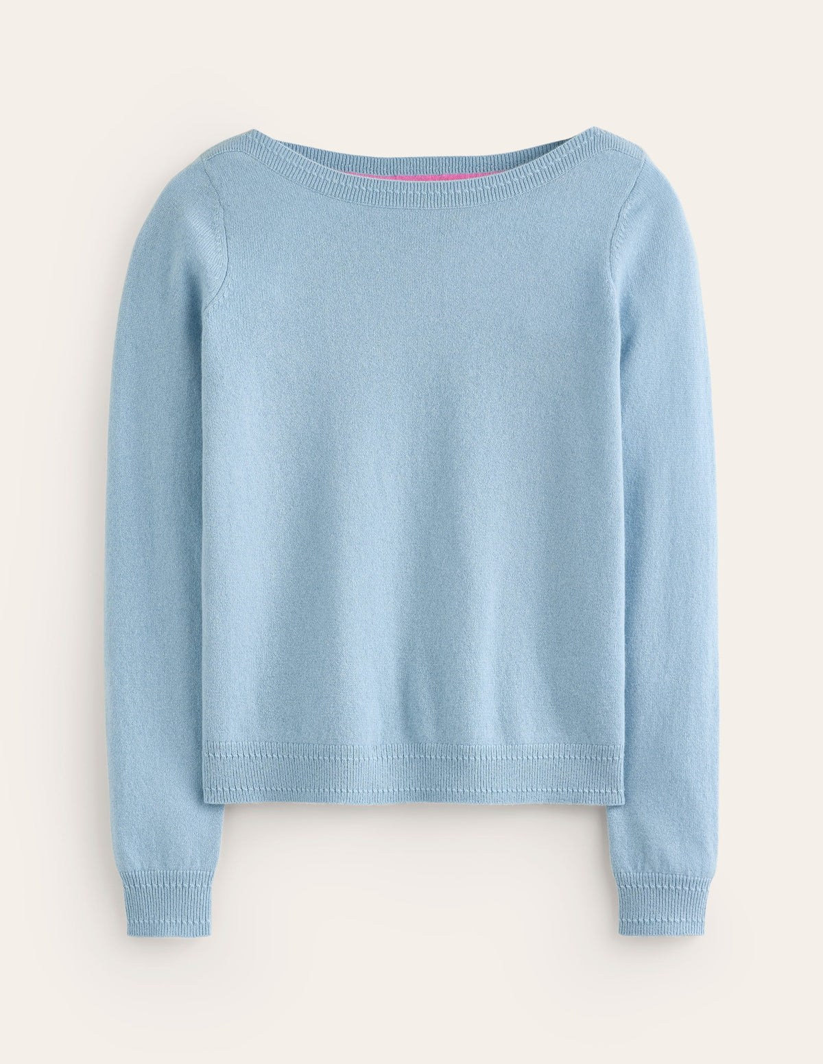 Eva Kaschmirpullover mit U-Boot-Ausschnitt-Turmalinblau - Image 5