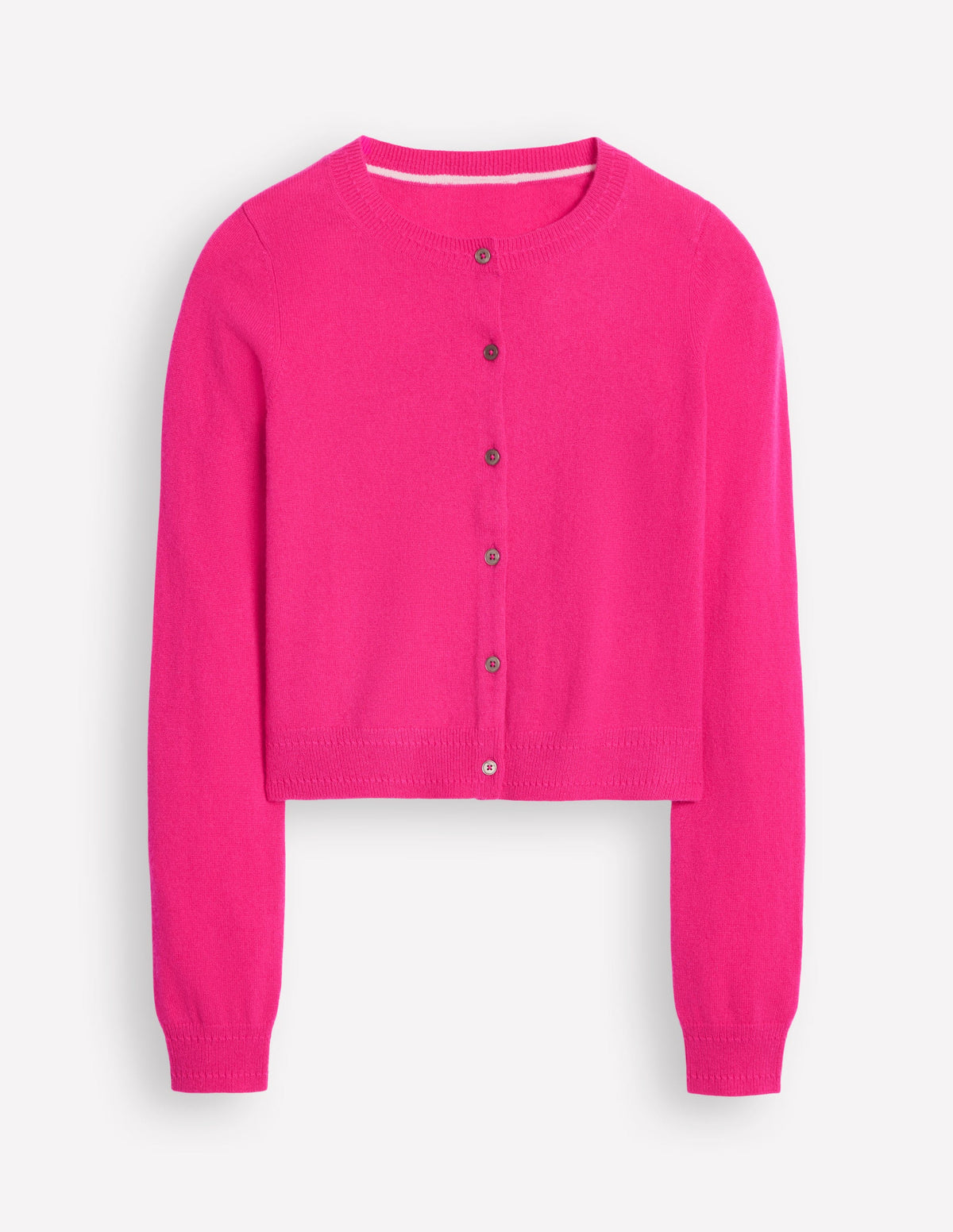 Eva Verkürzte Strickjacke aus Kaschmir-Hellrosa - Image 6