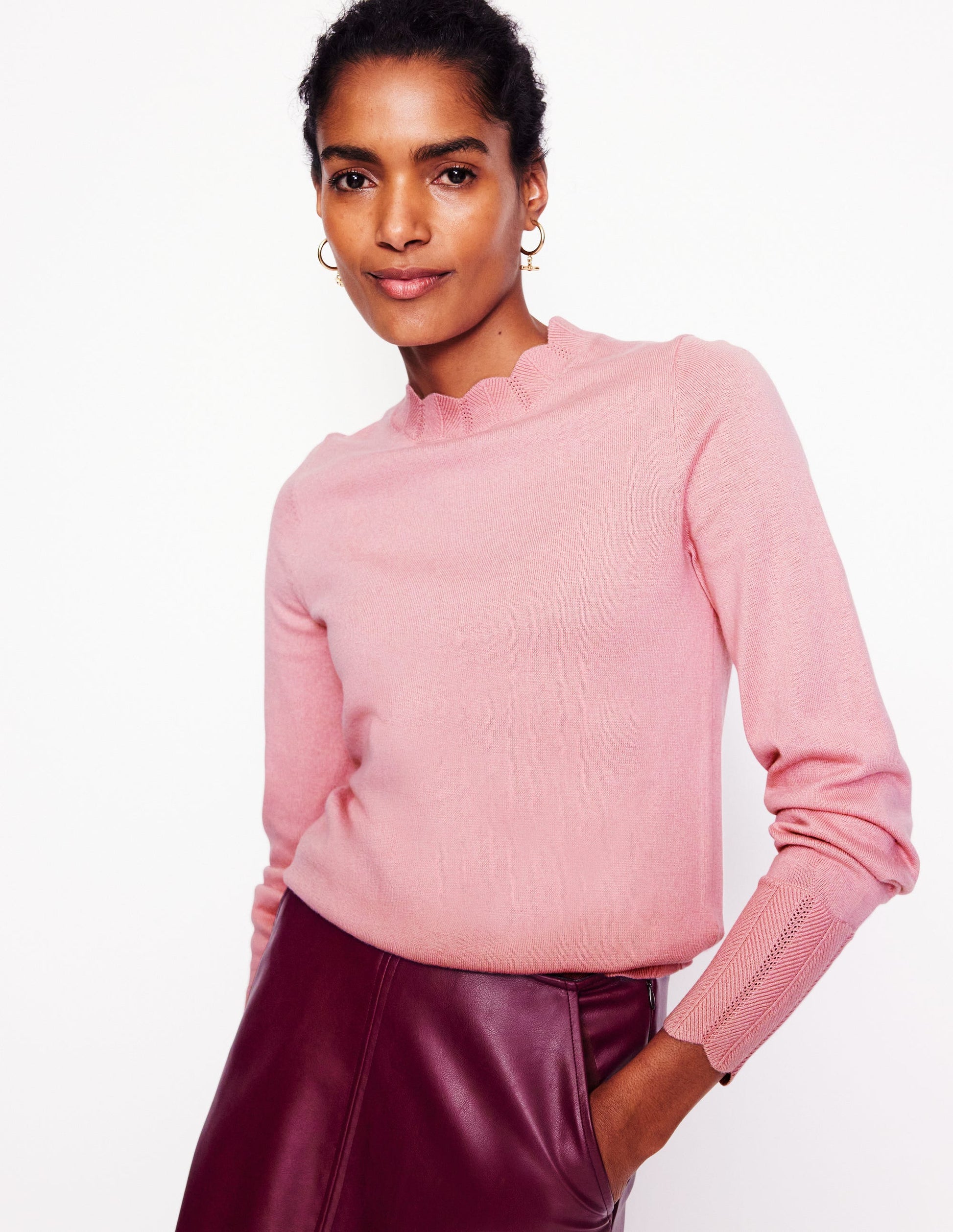 Imi Pullover mit Muschelsaum-Quarzrosa-1