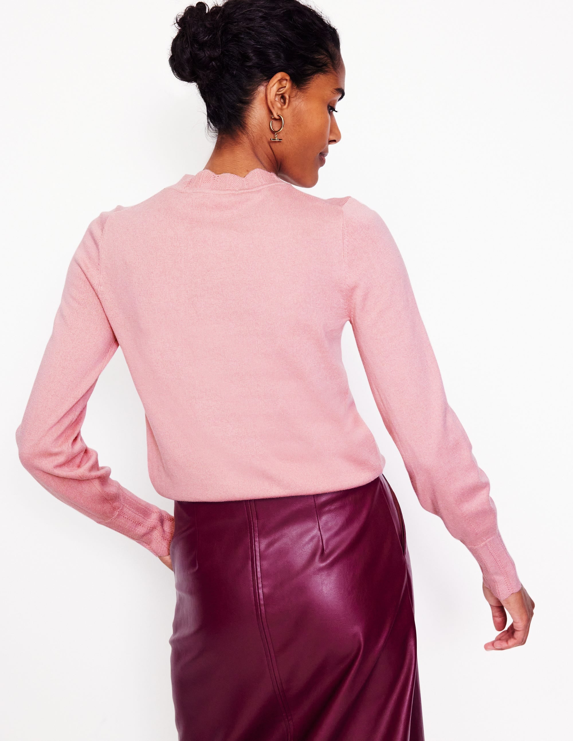 Imi Pullover mit Muschelsaum-Quarzrosa - Image 3