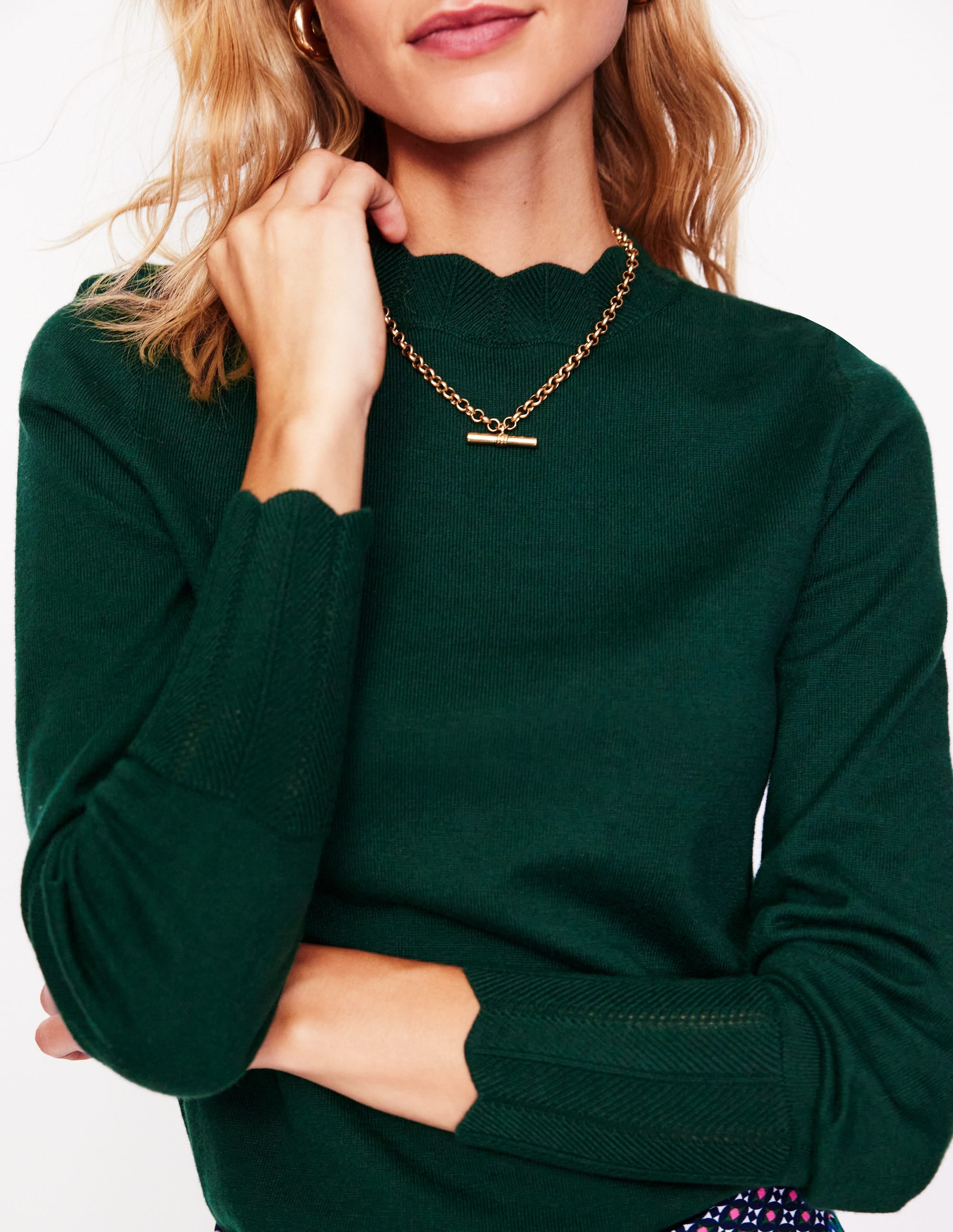 Imi Pullover mit Muschelsaum-Baltic - Image 2