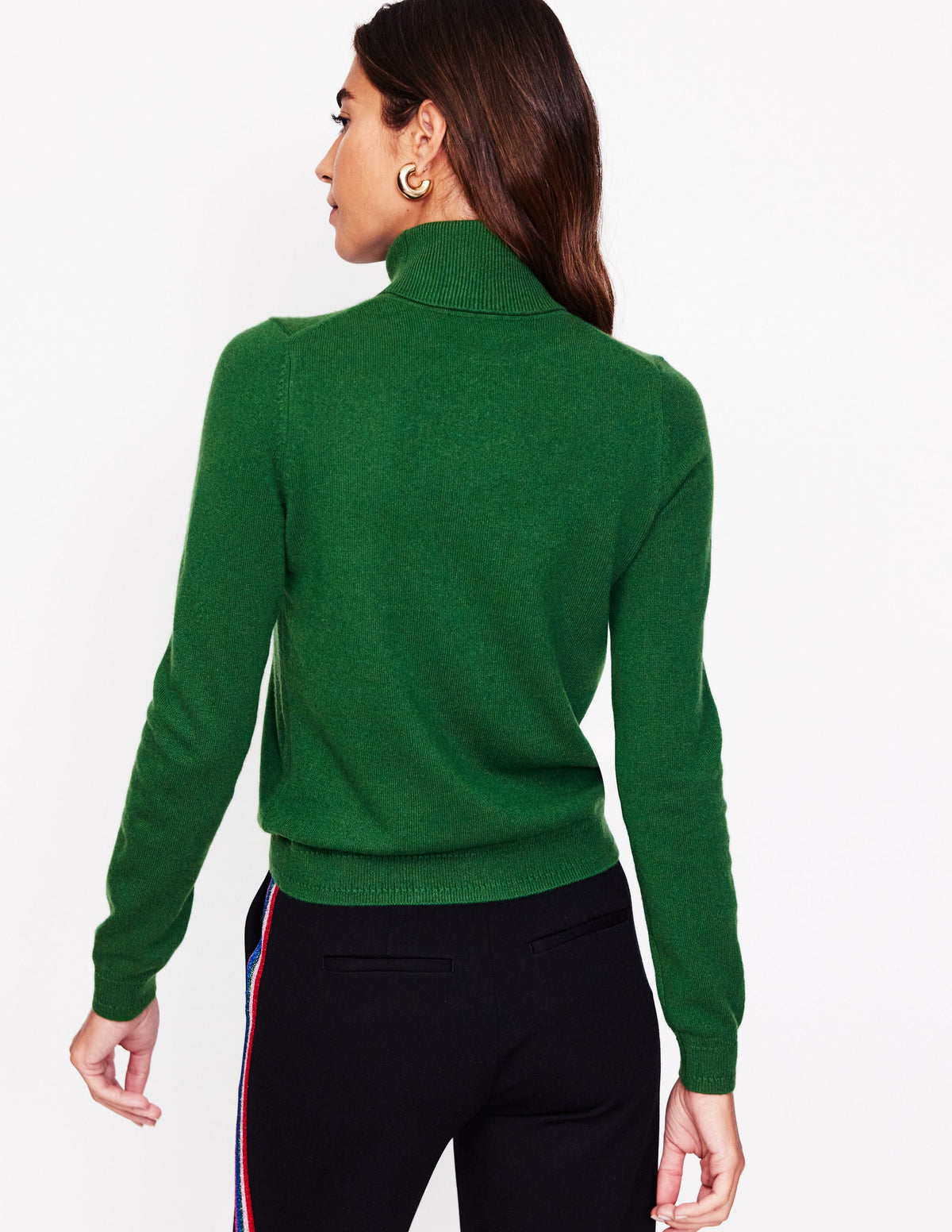 Eva Kaschmir-Rollkragenpullover-Kieferngrün - Image 3