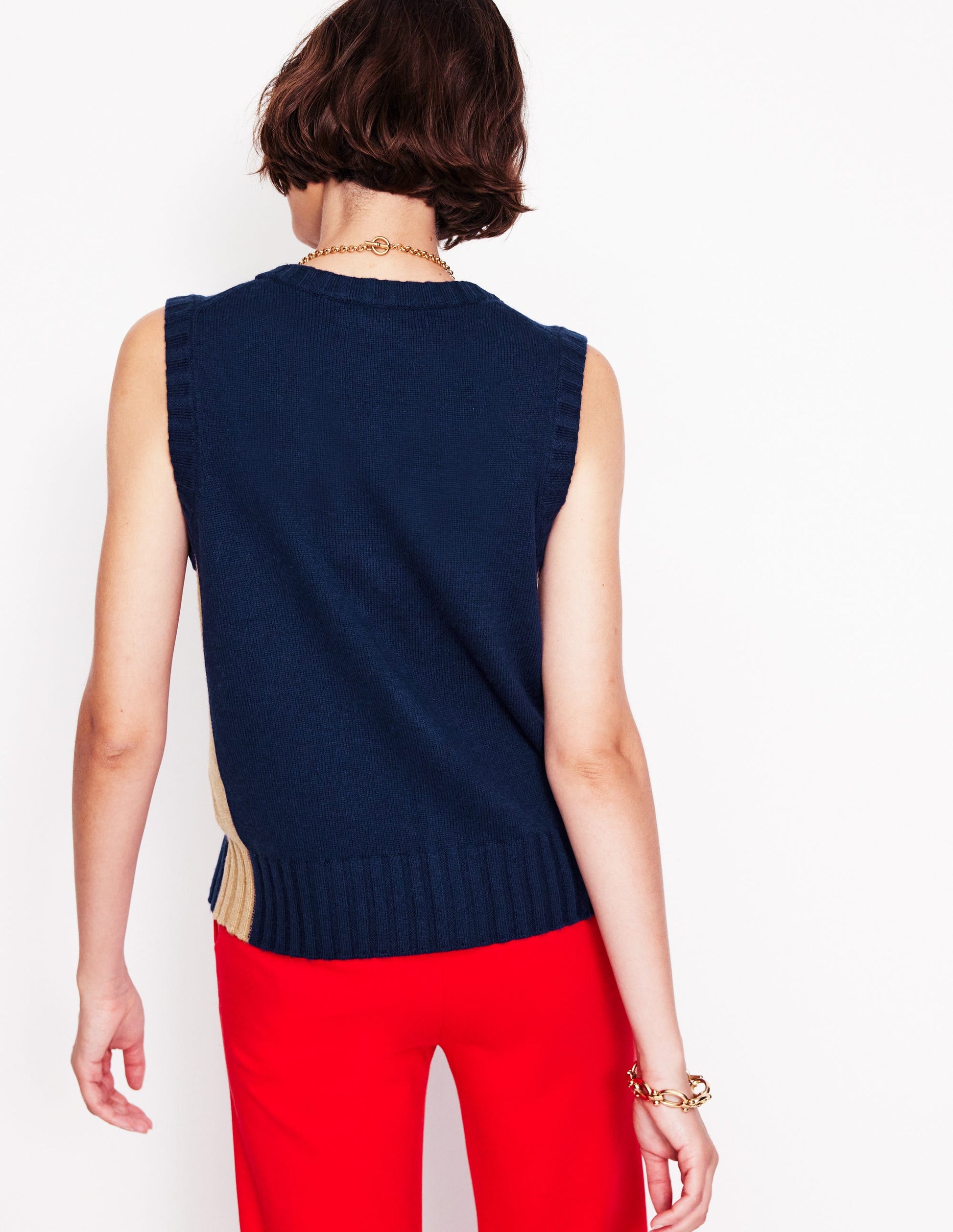 Zia Strickweste-Aqua Marine Marl-3