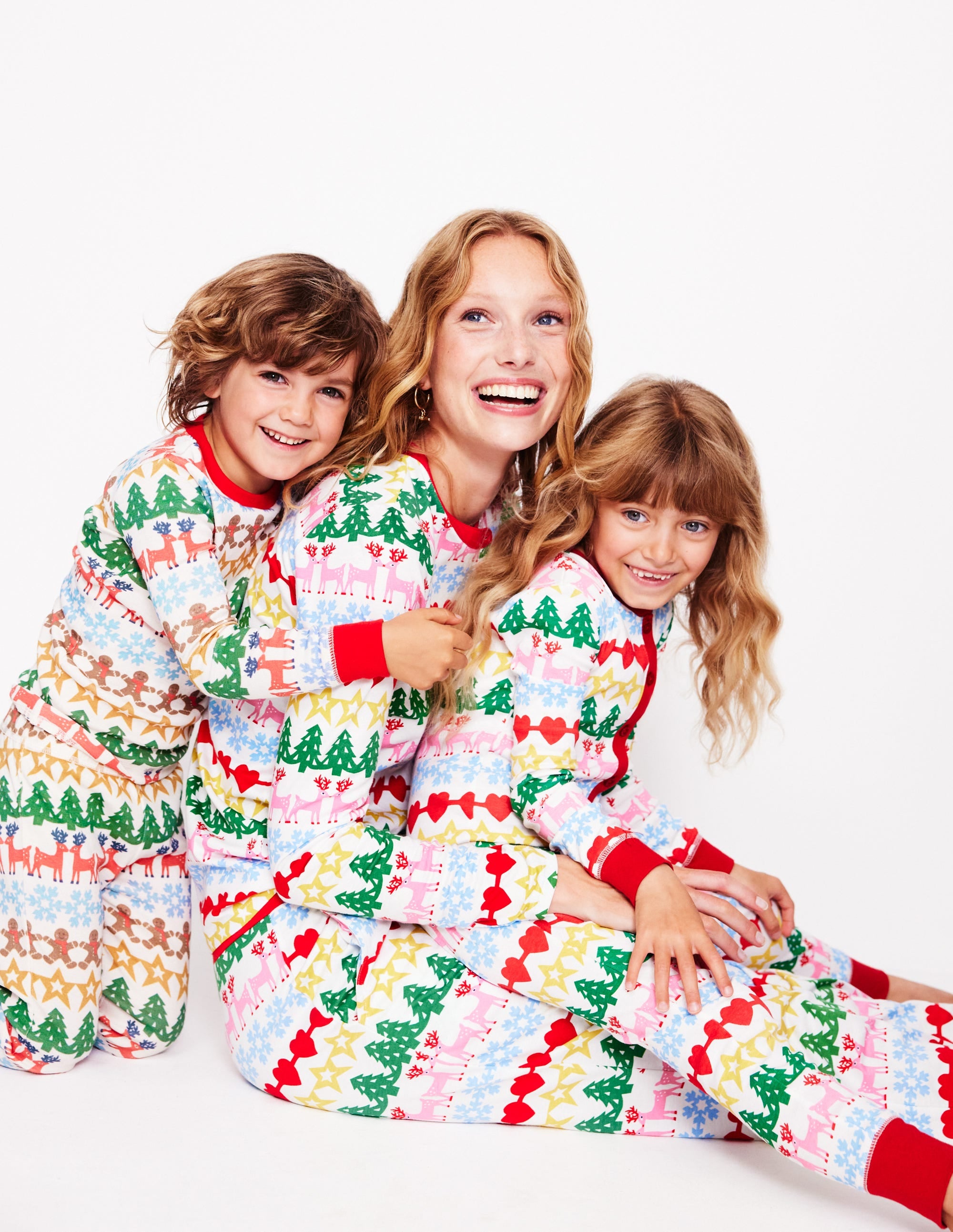 Bas de pyjama en jersey-Multi, motif jacquard pain d'épices - Image 6