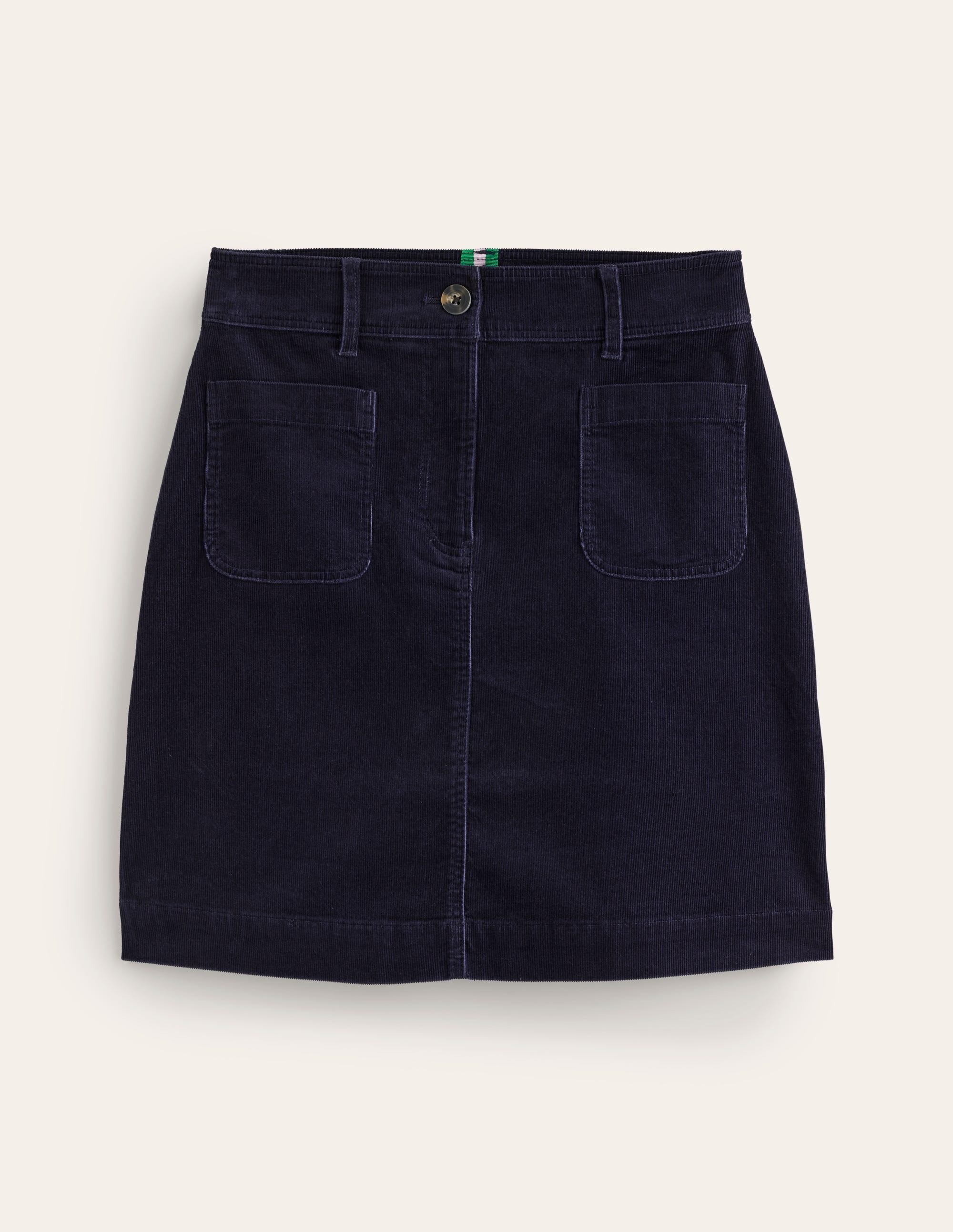 Estella Cord Skirt-Navy - Image 5