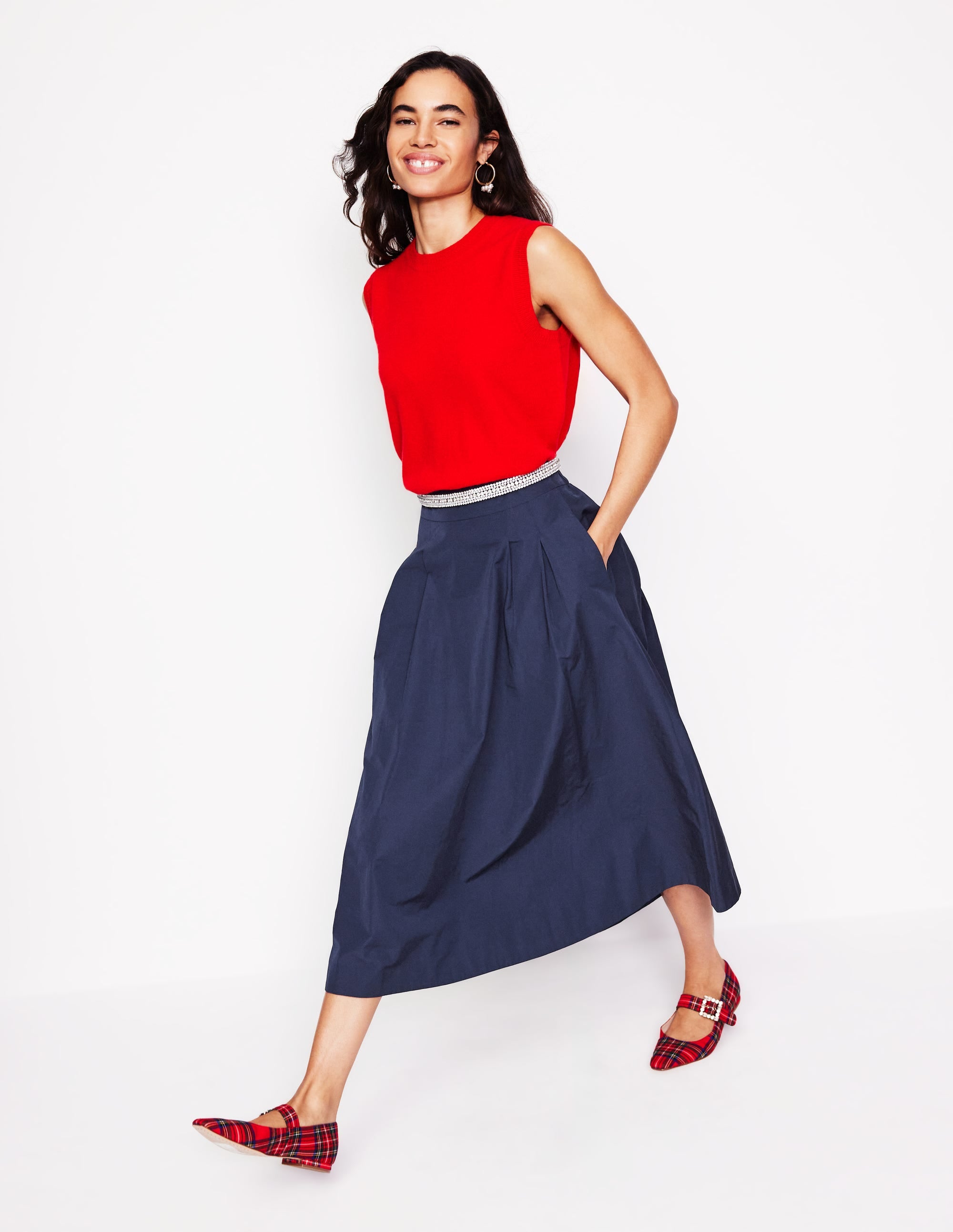 Isabella Midirock aus Taft-Aqua Marine Marl - Image 1