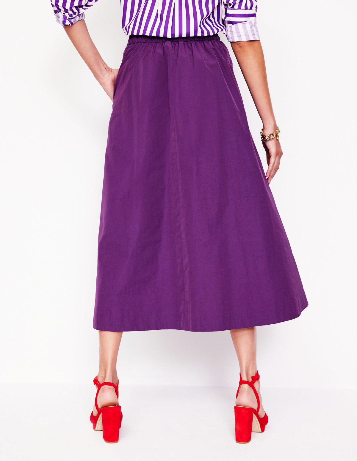 Isabella Midirock aus Taft-Violett - Image 3