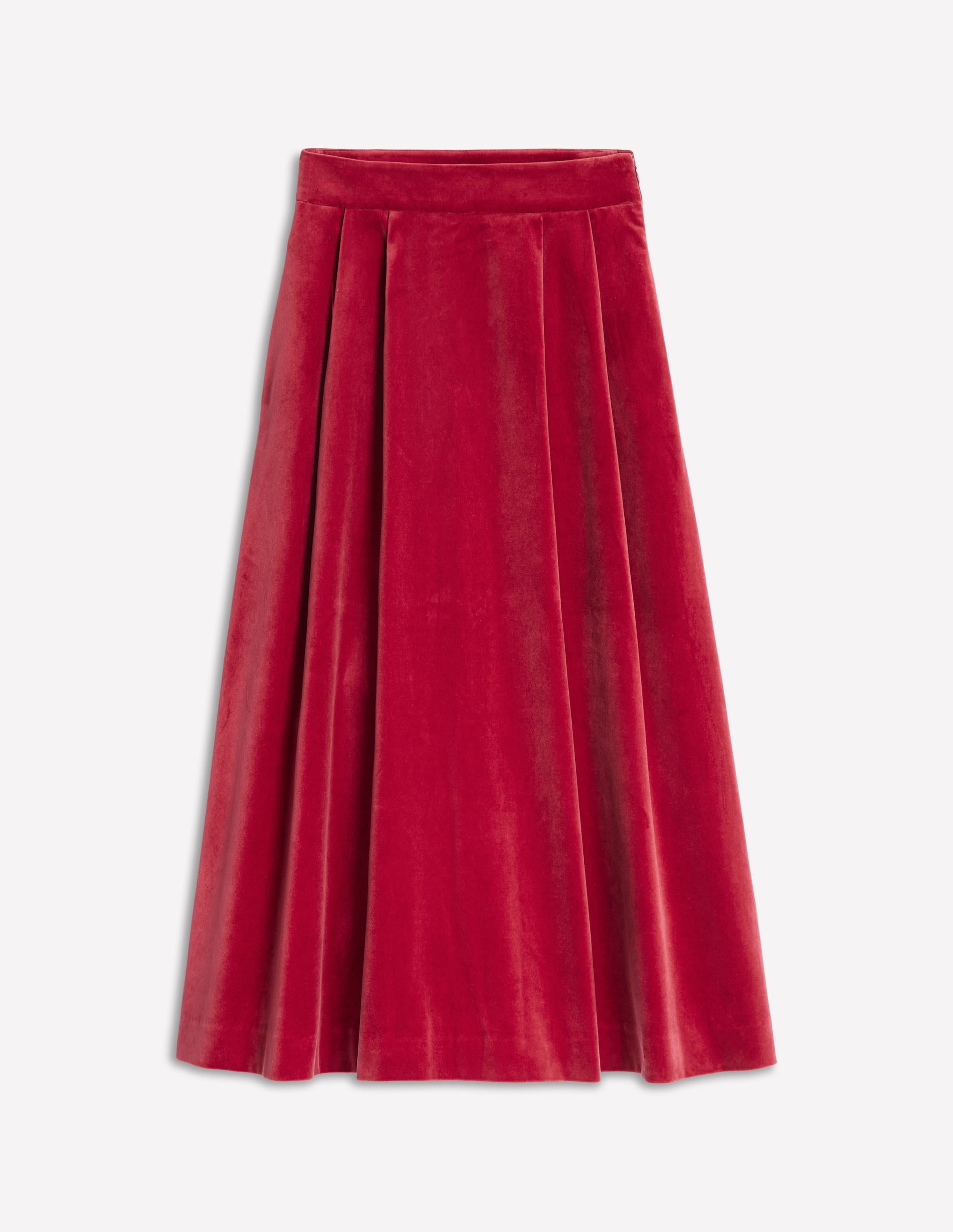 Jupe Angelica en velours-Réglisse rouge - Image 5