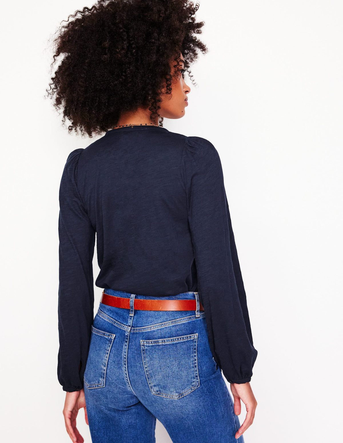 Marina Besticktes Hemd-Aqua Marine Marl - Image 3