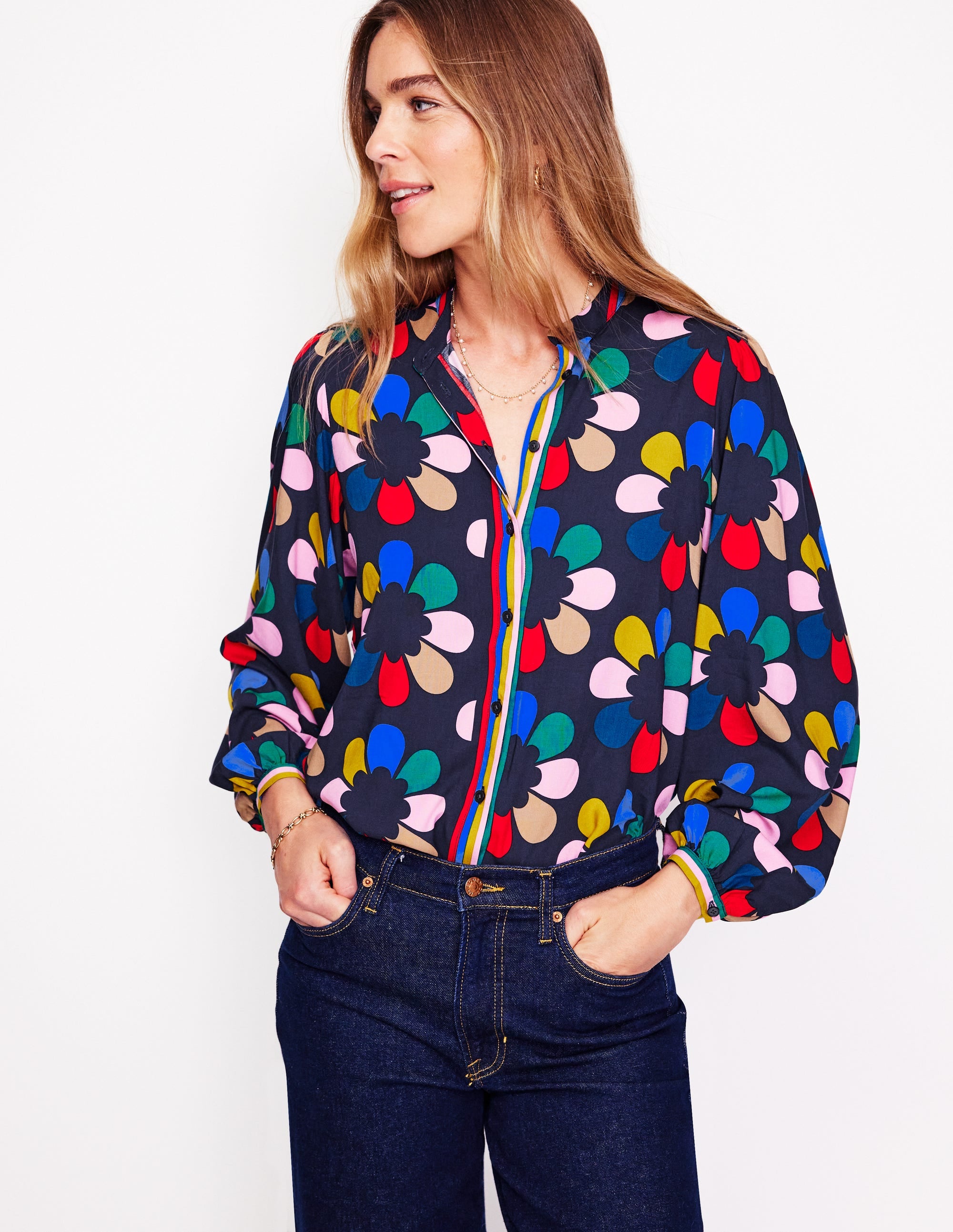 Theodora Blouse-Multi, Structured Petal - Image 4