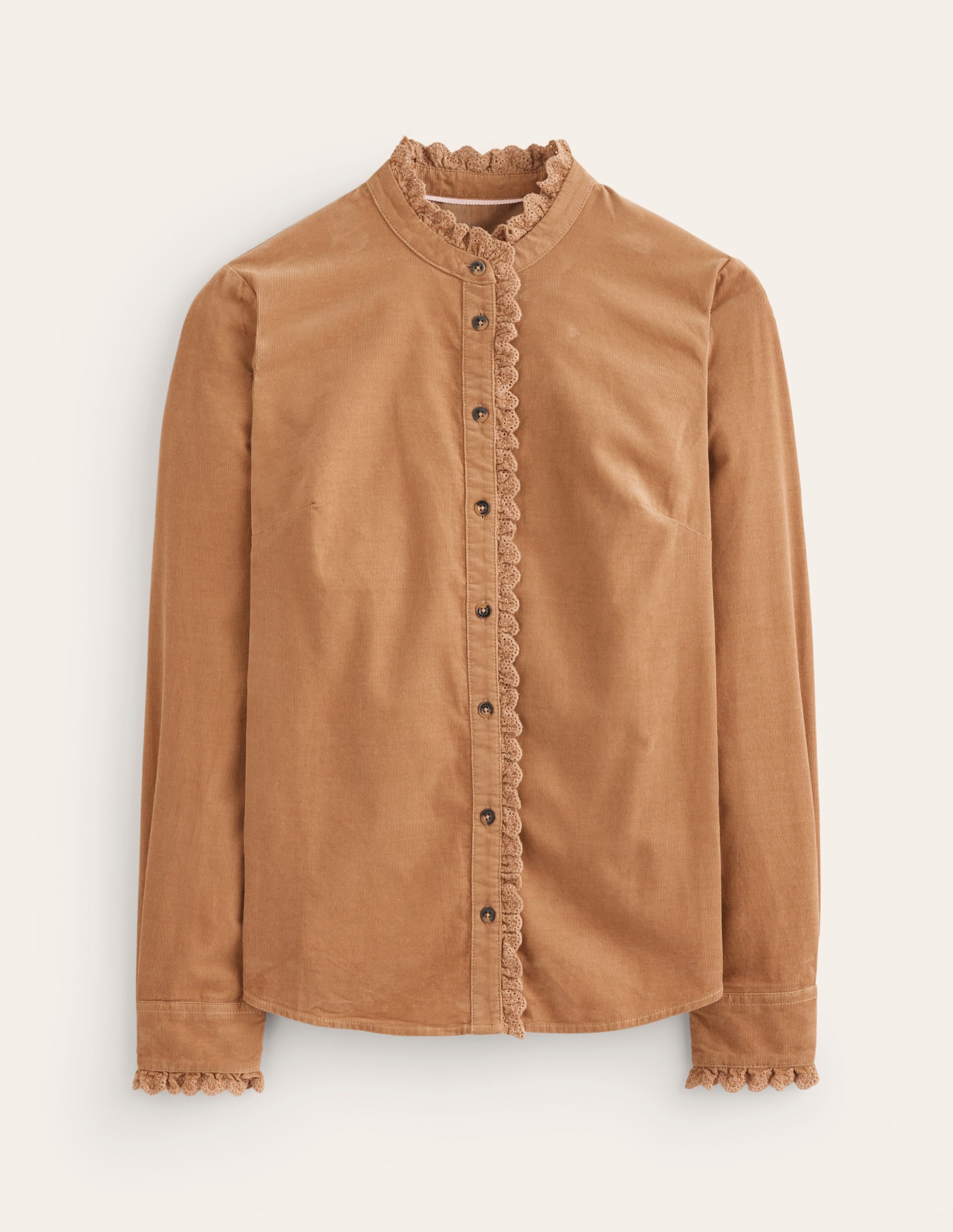 Phoebe Cord Shirt-Camel - Image 5